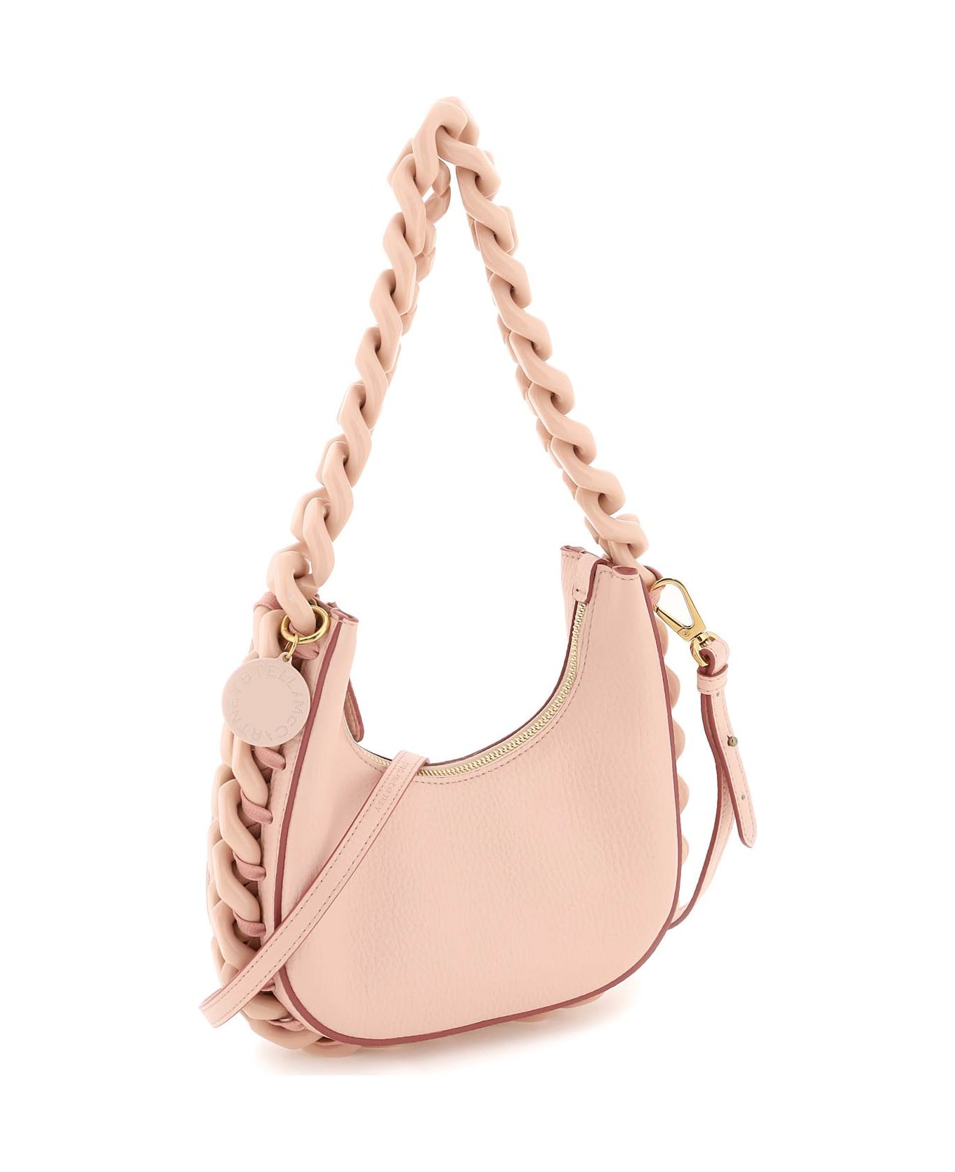 Stella McCartney Embossed Grainy Mat Shoulder Bag - ROSE PINK (Pink)