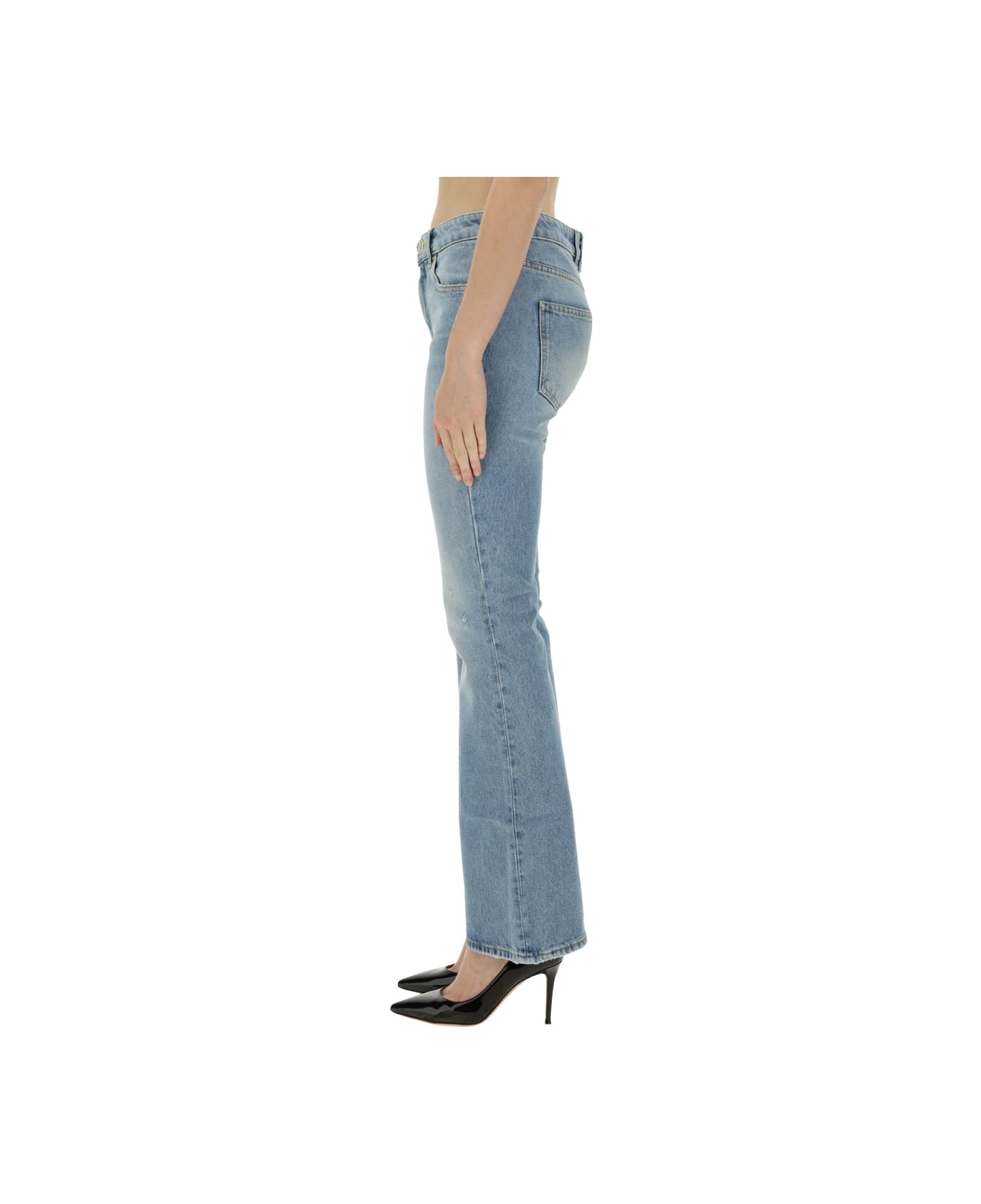 Balmain Flare Fit Jeans - BLEUJEANCLAIR