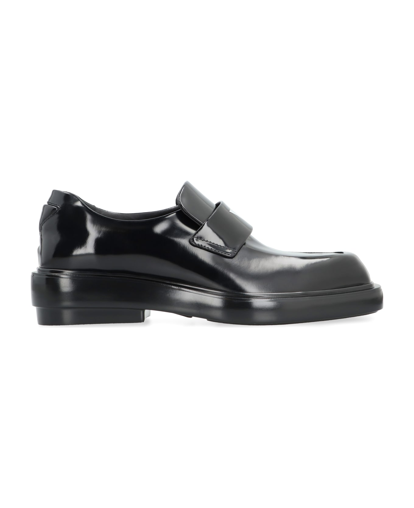 Prada Leather Loafers - black