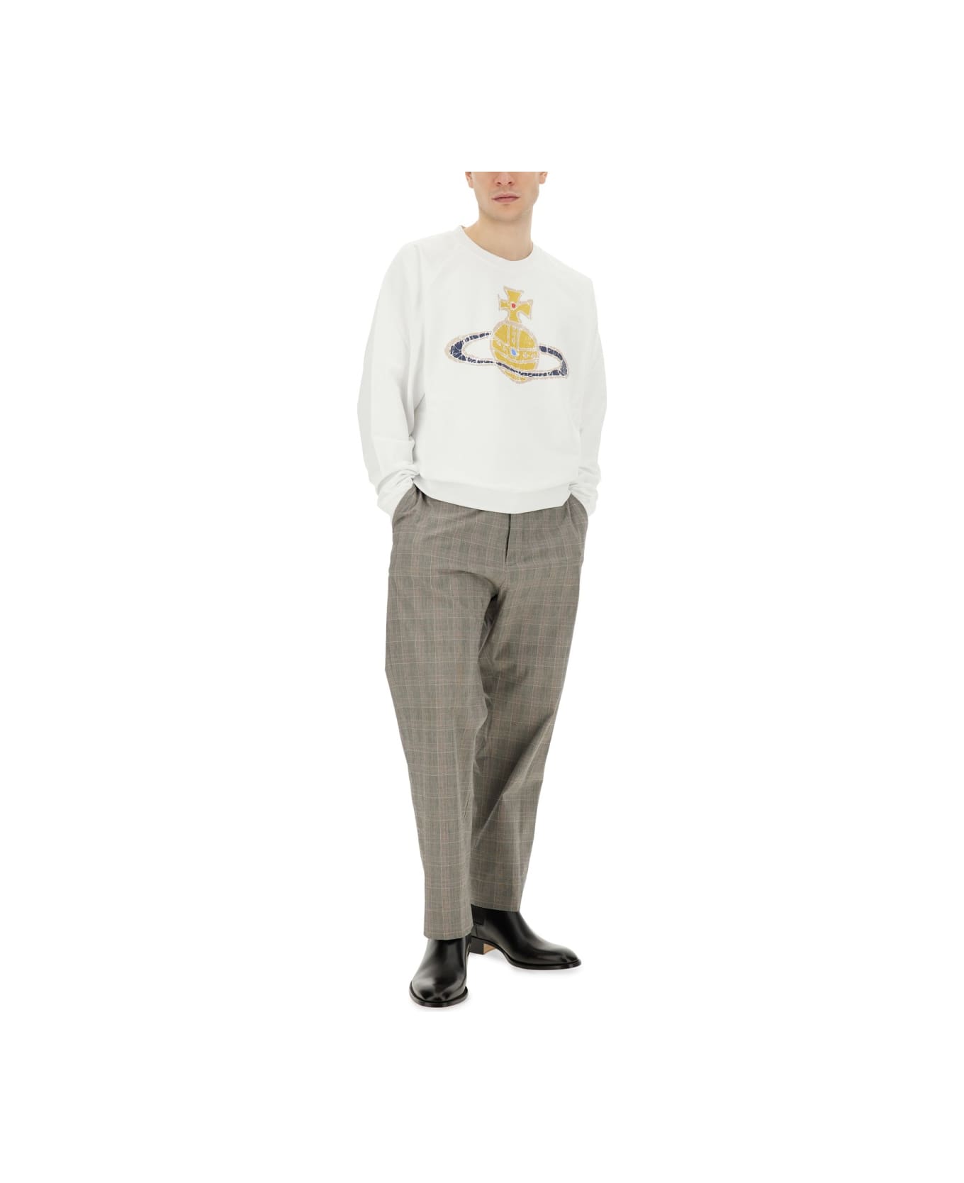 Vivienne Westwood Sweatshirt With Logo - WHITE