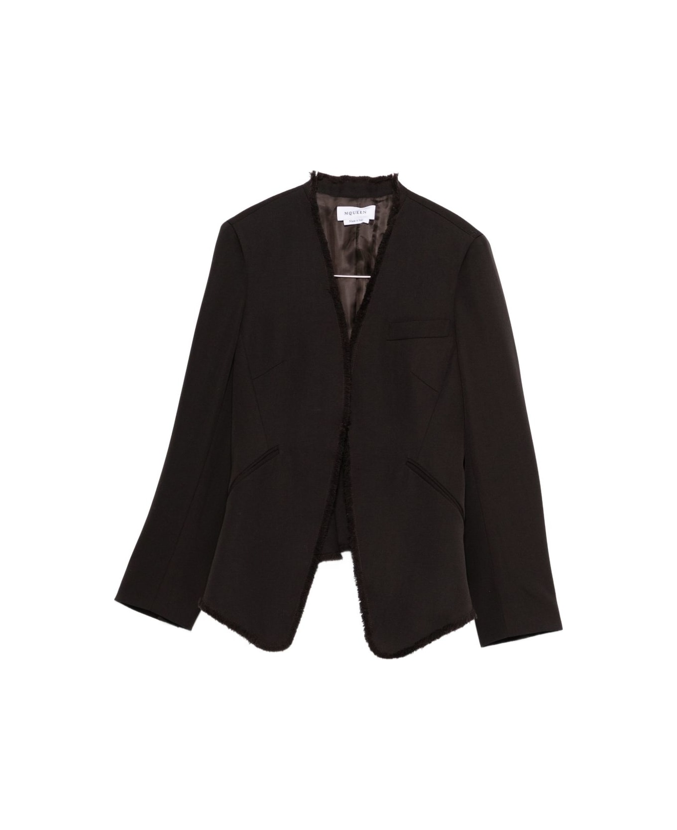 Alexander McQueen Wool Single-breastded Jacket - Brown