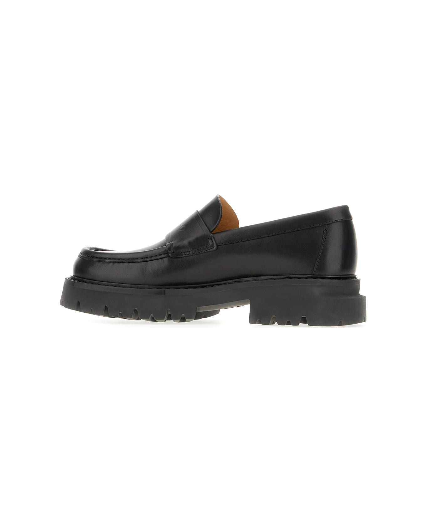 Ferragamo Black Leather Loafers - NERO NEW BISCOTTO