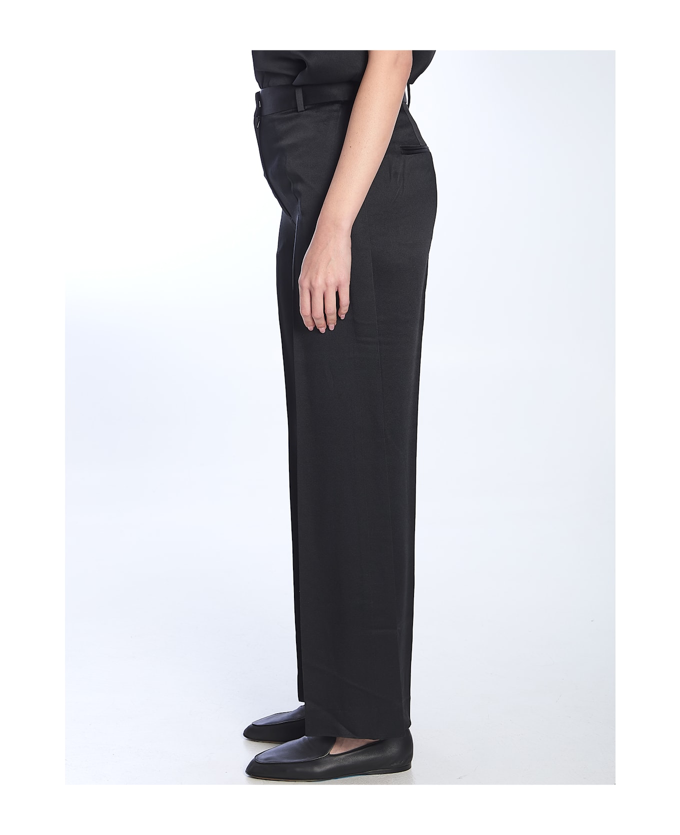 Totême Black Trousers - Black