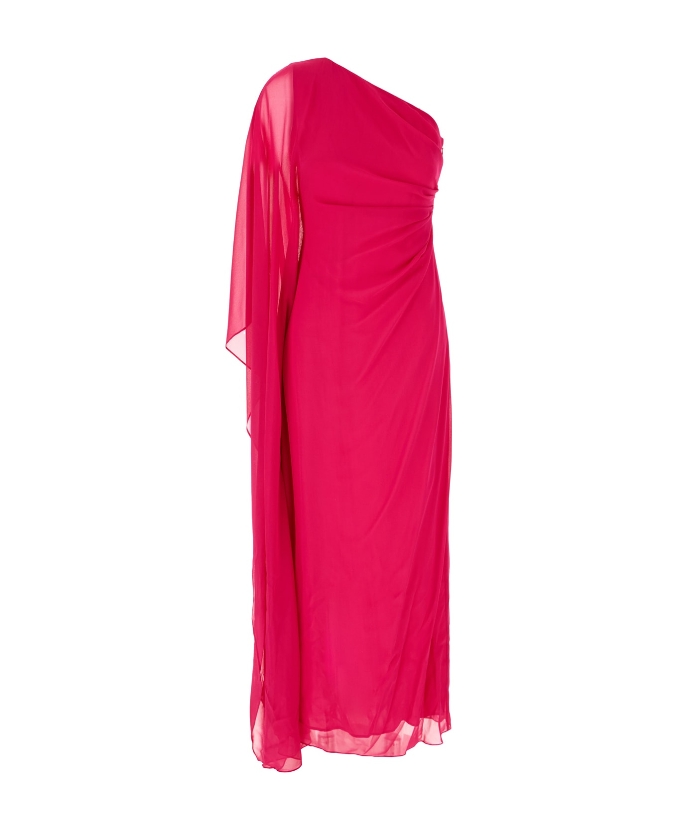 Max Mara Fuchsia Silk Long Dress - 017