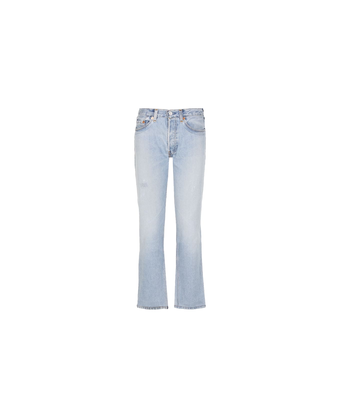 RE/DONE Flared Jeans In Denim - Indigo