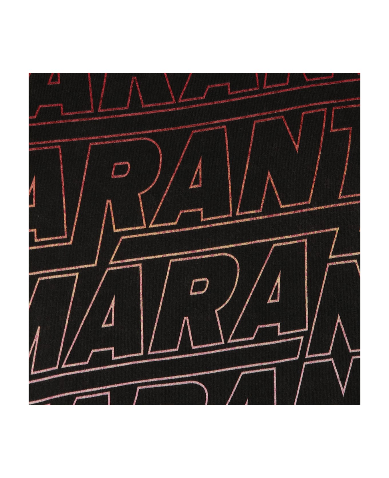 Marant Étoile Black Cotton T-shirt - OFF-BLACK