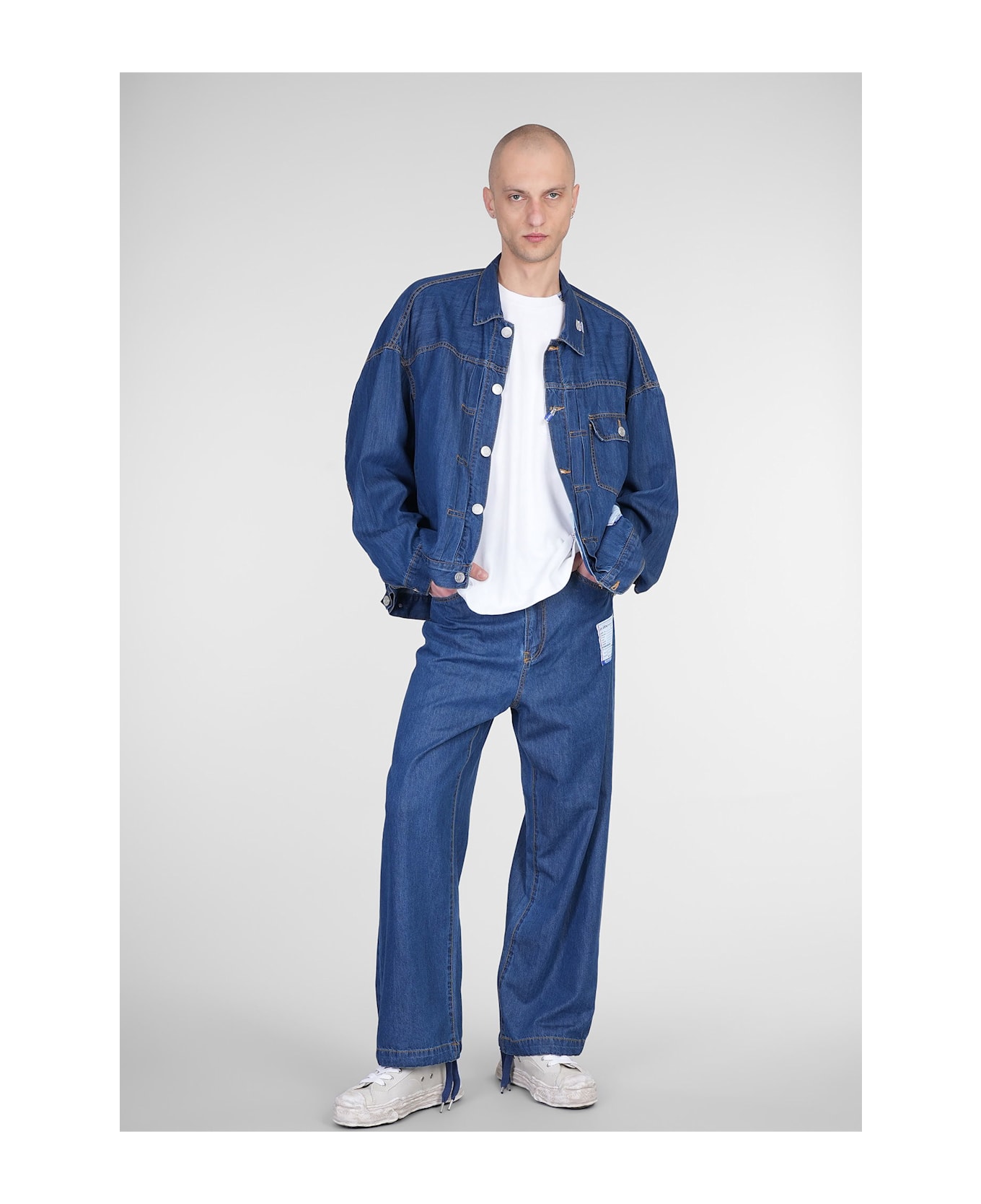 Mihara Yasuhiro Denim Jackets In Blue Cotton - blue