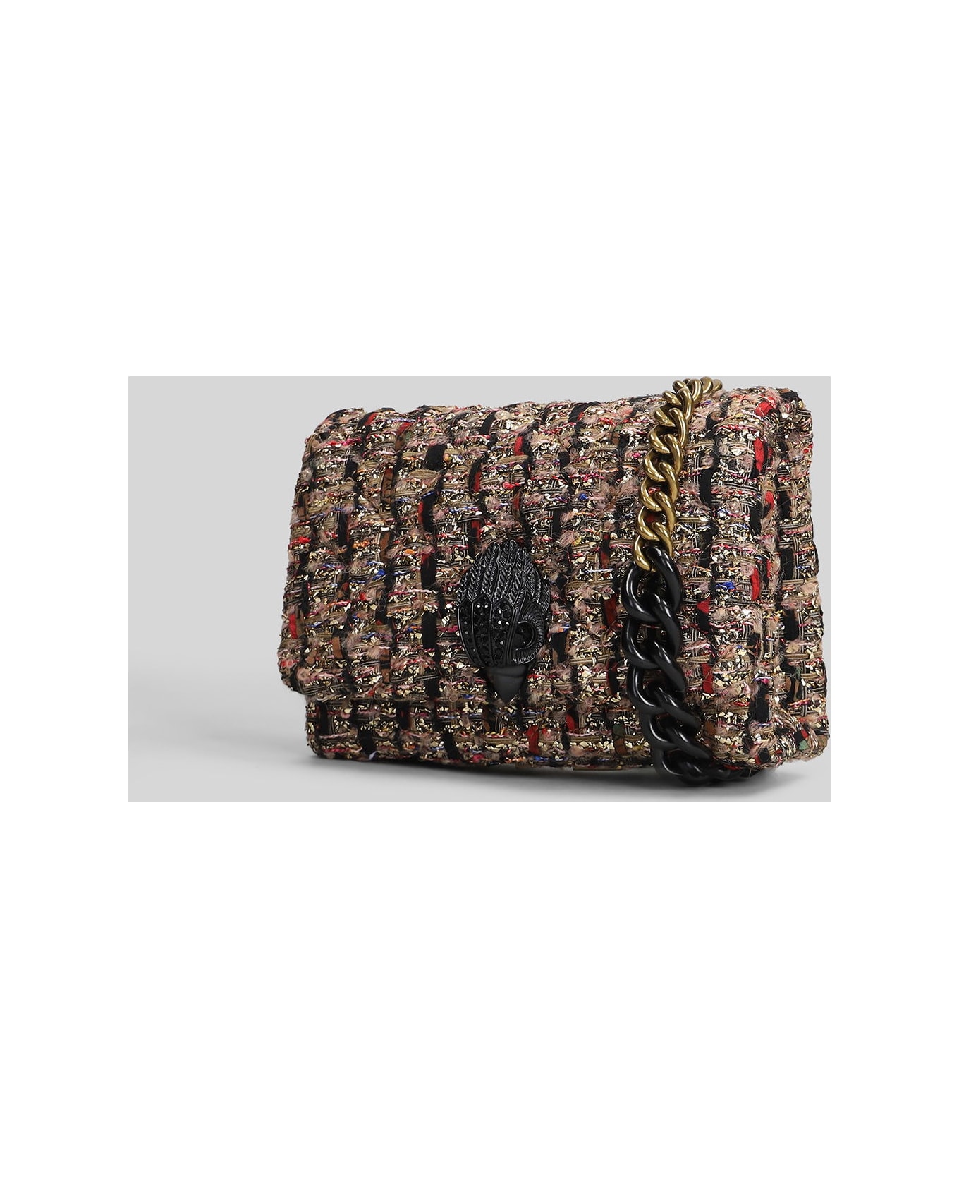 Kurt Geiger Mini Kensington Kurt Shoulder Bag In Gold Leather - gold