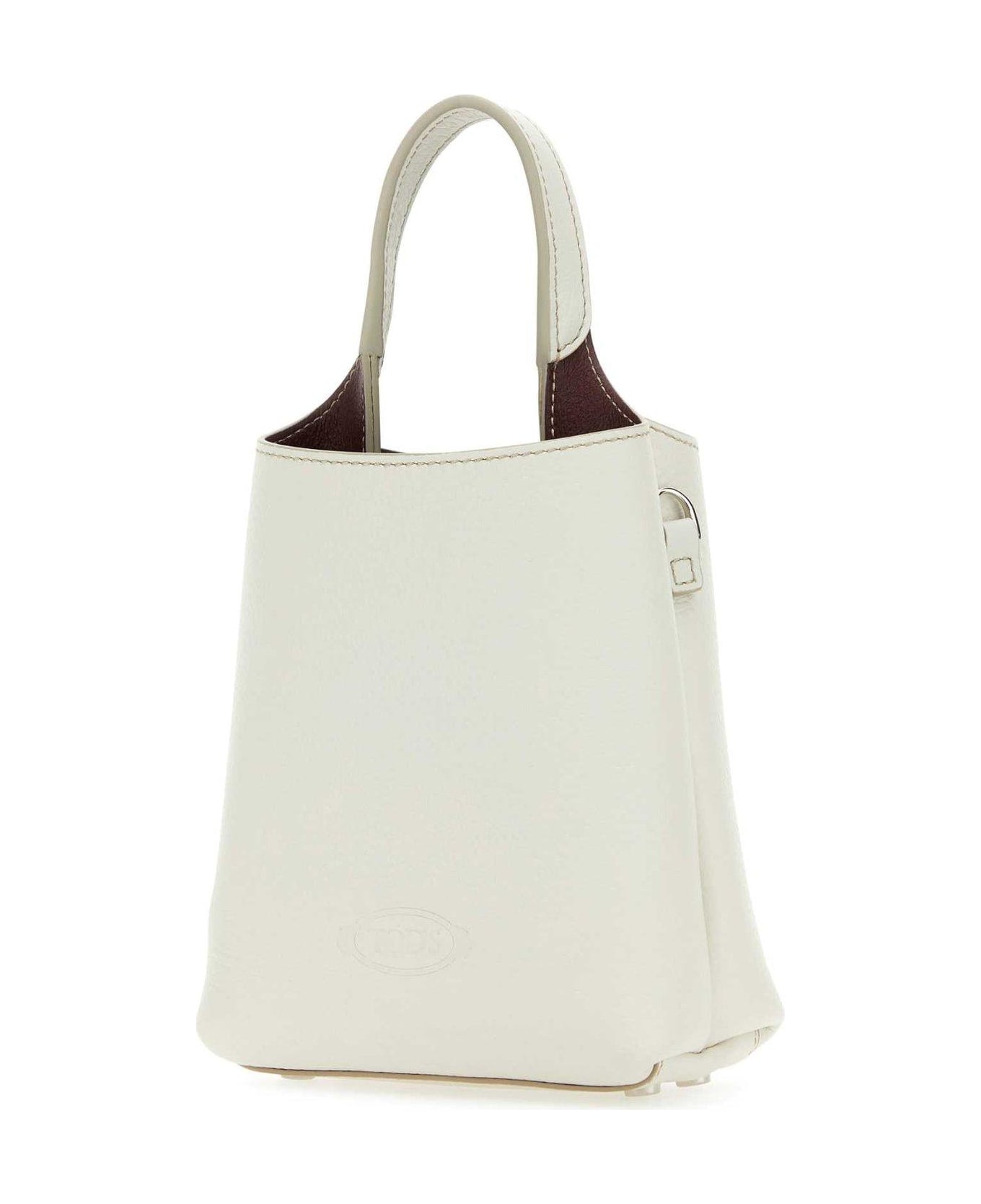 Tod's T-timeless Pendant Detailed Micro Tote Bag - WHITE