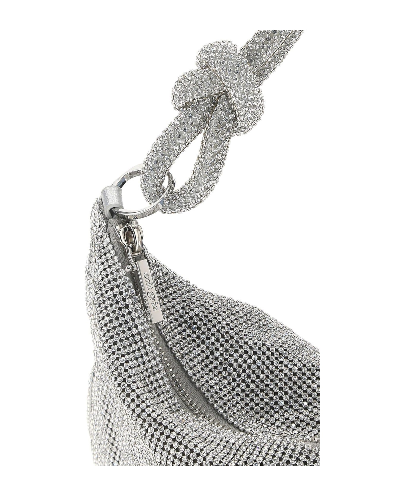 Cult Gaia Rhinestones Hera Handbag - Argento