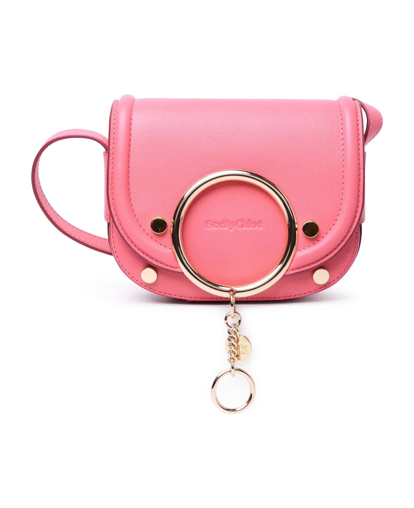 See by Chloé Small 'mara' Pink Cowhide Crossbody Bag - Pink