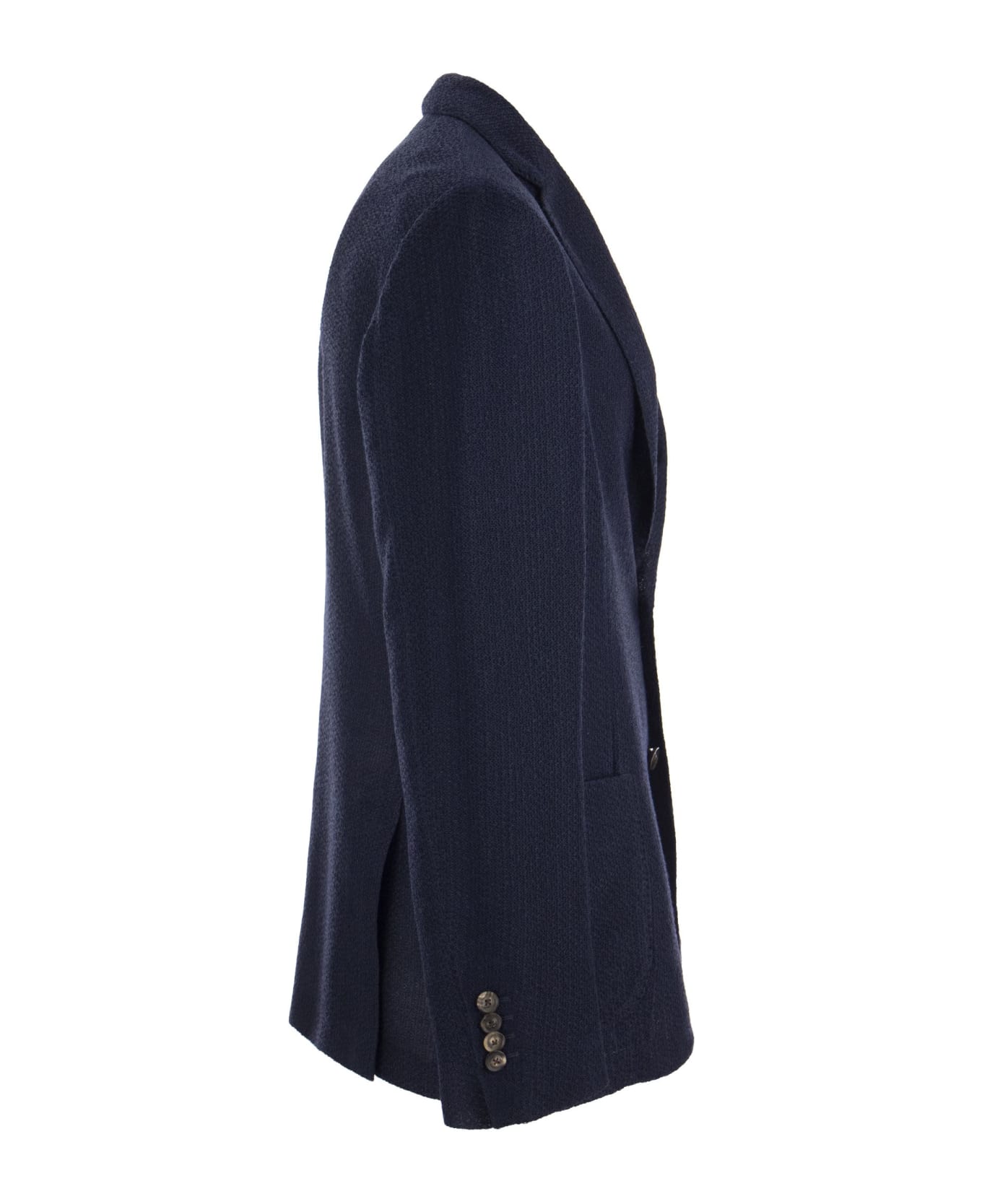Lardini Balzer In Deconstructed Cotton Linen - Blue スーツ