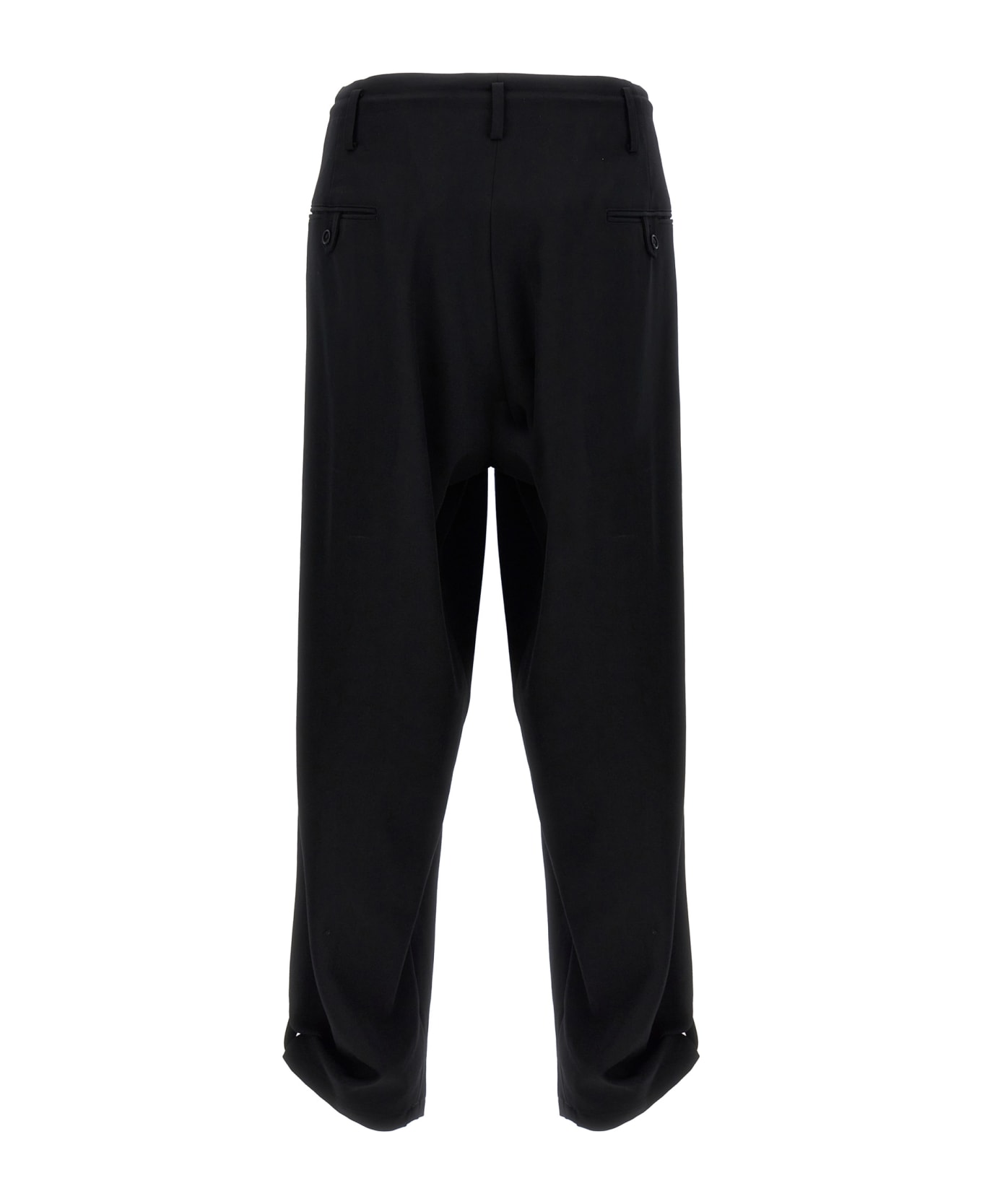 Yohji Yamamoto '2tuck Tab Gp' Pants - Black  