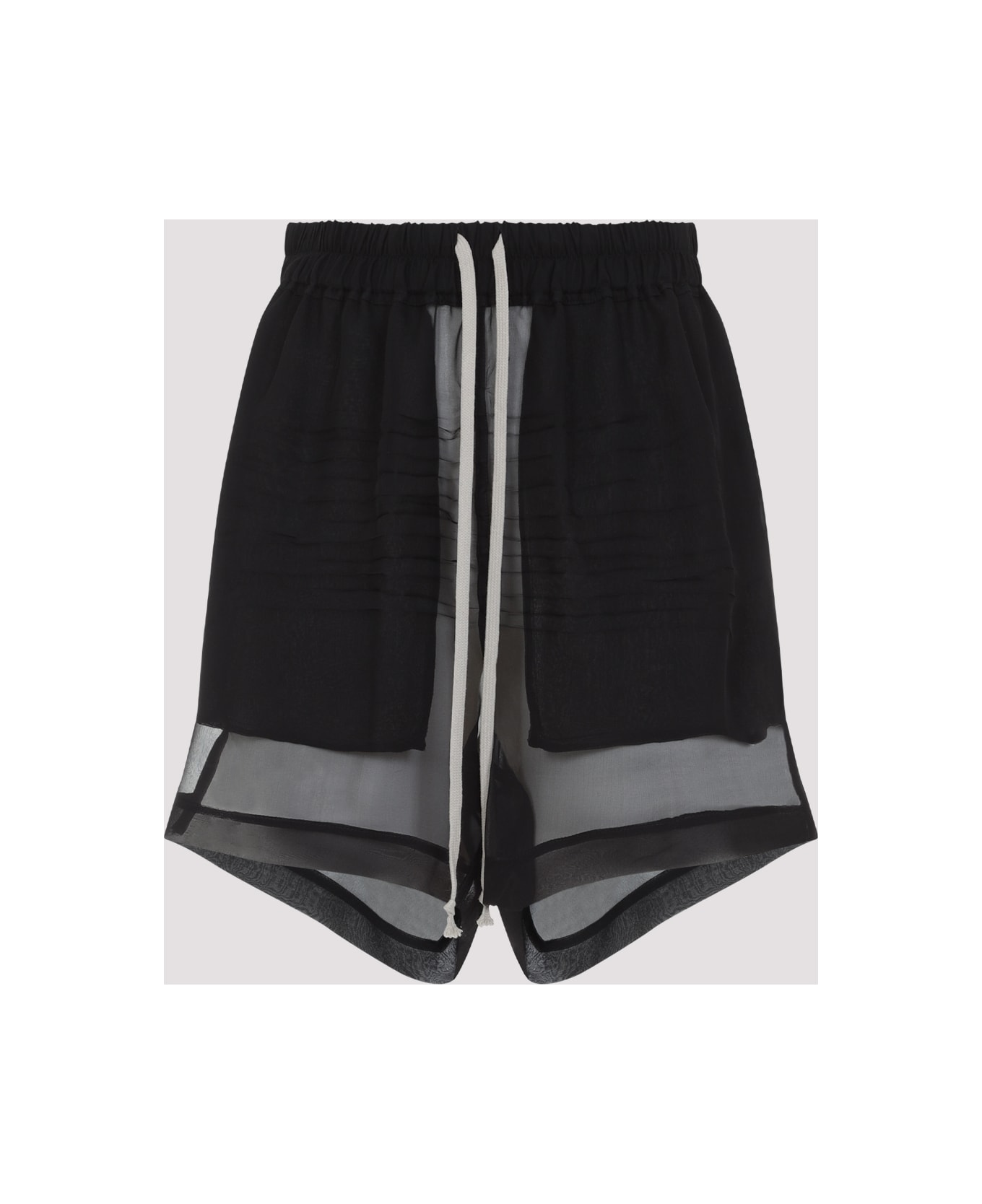 Rick Owens Silk Shorts - Black