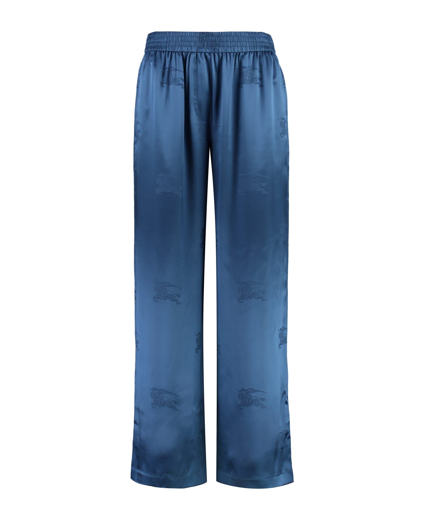 Burberry Silk Trousers - blue ボトムス