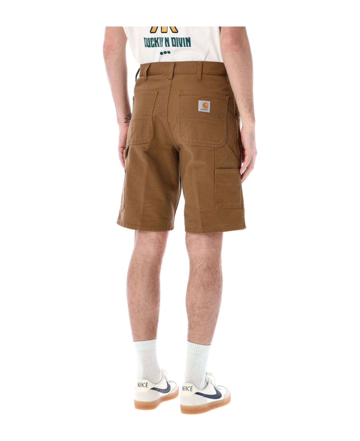 Carhartt Single Knee Short - HAMILTON BROWN ショートパンツ