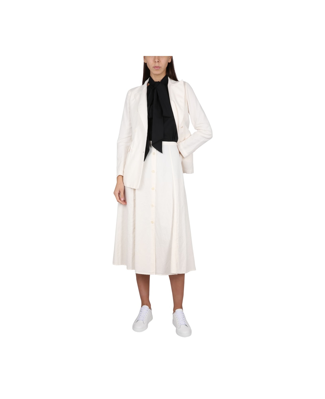 Aspesi Double-breasted Jacket - IVORY