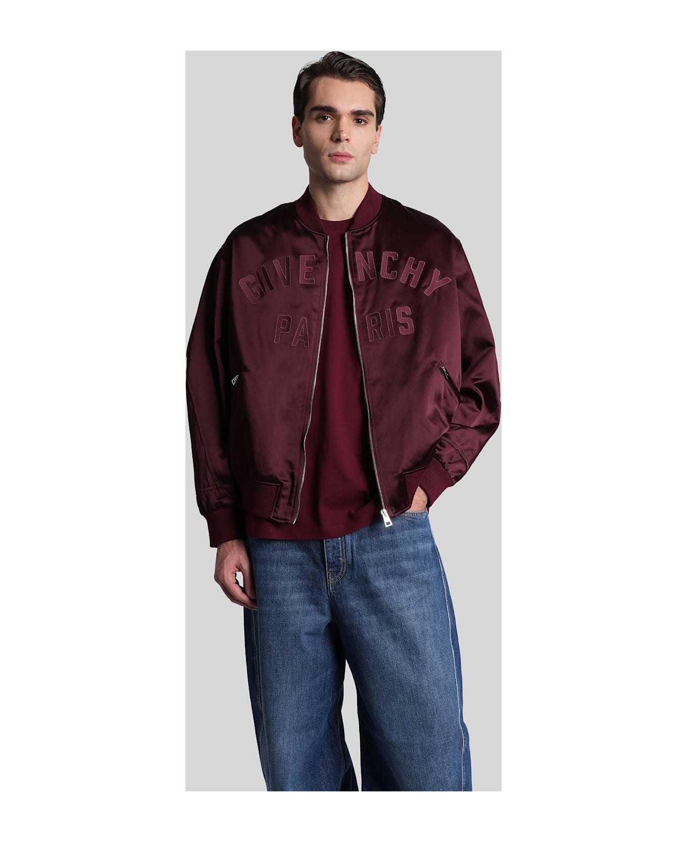 Givenchy T-shirt In Bordeaux Cotton - bordeaux