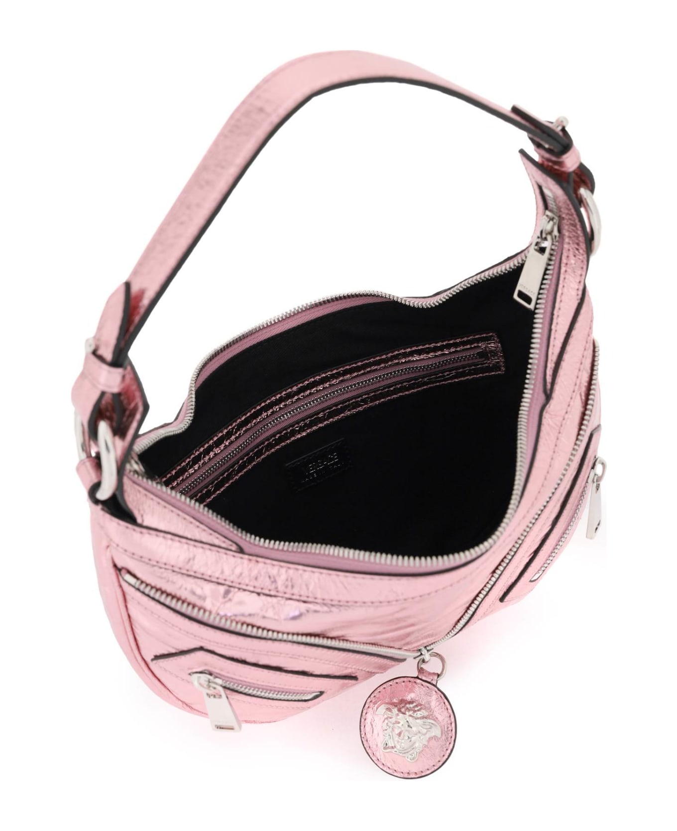 Versace Repeat Small Hobo Bag - P Baby Pink New Palladium