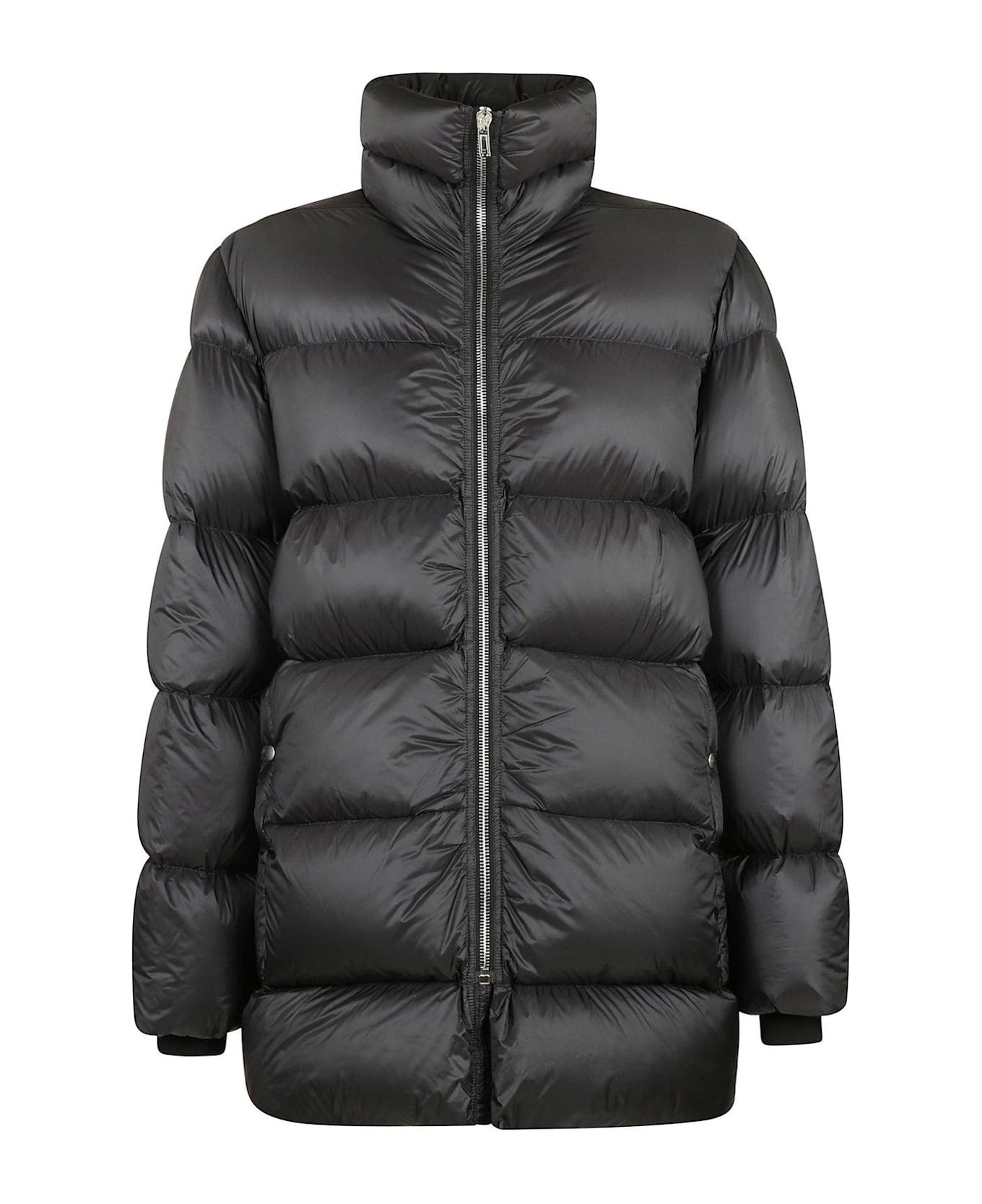 Rick Owens Zipped Padded Coat - Black