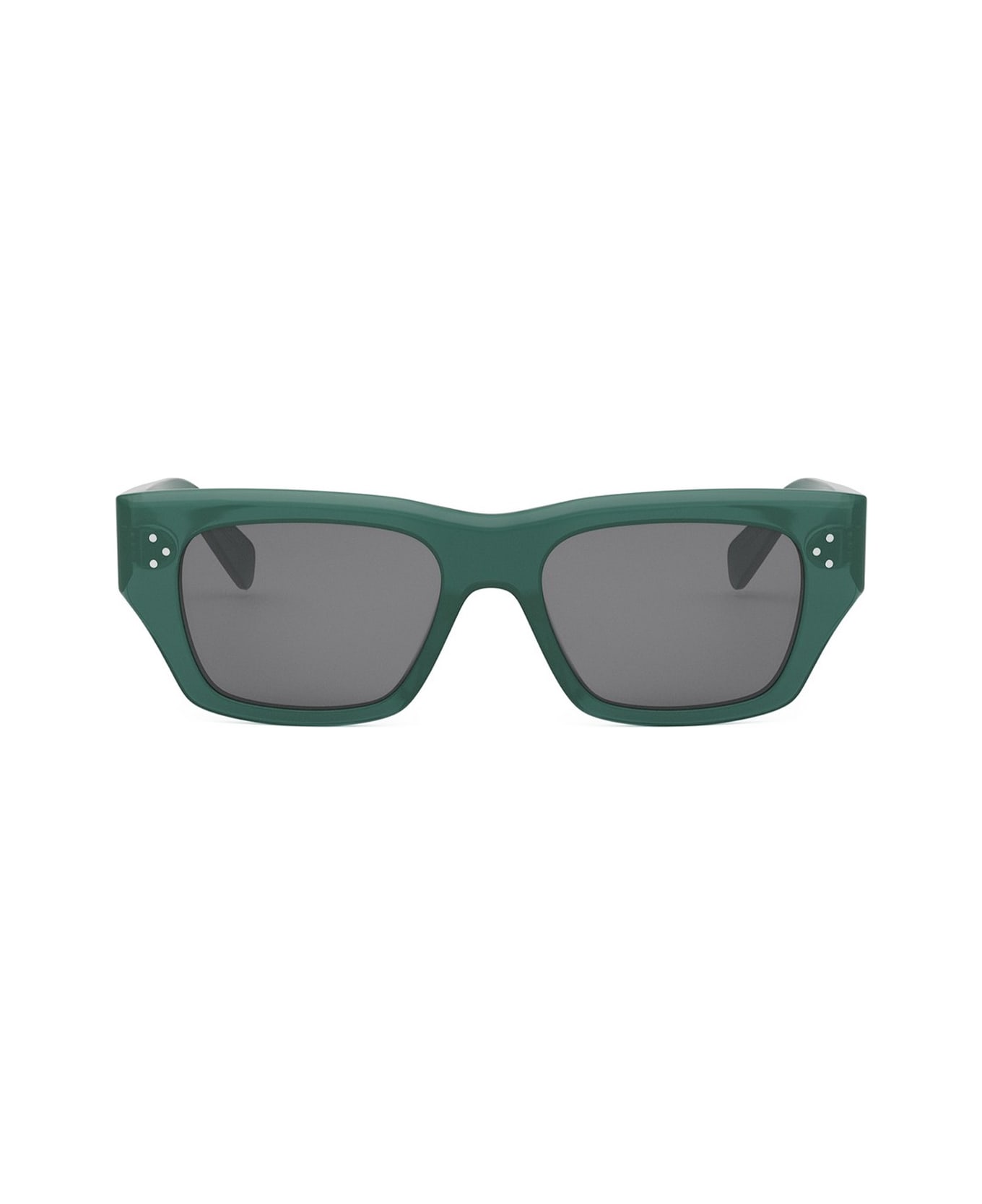 Celine Cl40297u Celine 3 Dots 96a Verde Lucido Sunglasses - Verde