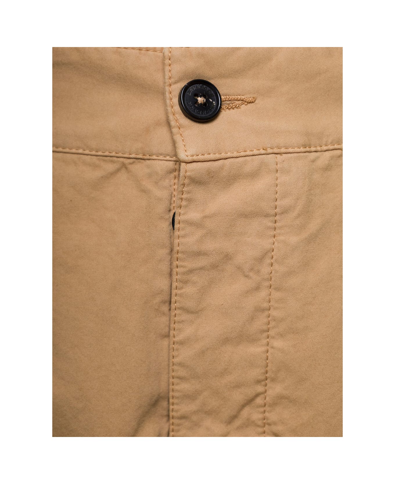 DARKPARK 'saint' Beige Cargo Pants With Pockets In Cotton Man - Beige ボトムス