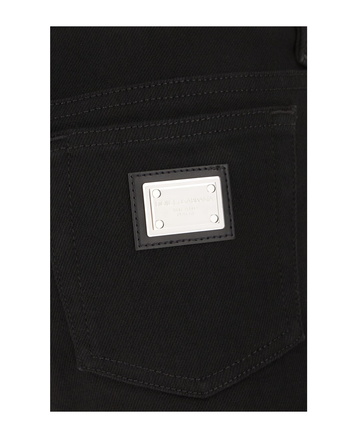 Dolce & Gabbana Black Denim Stretch Jeans - VARIANTE ABBINATA