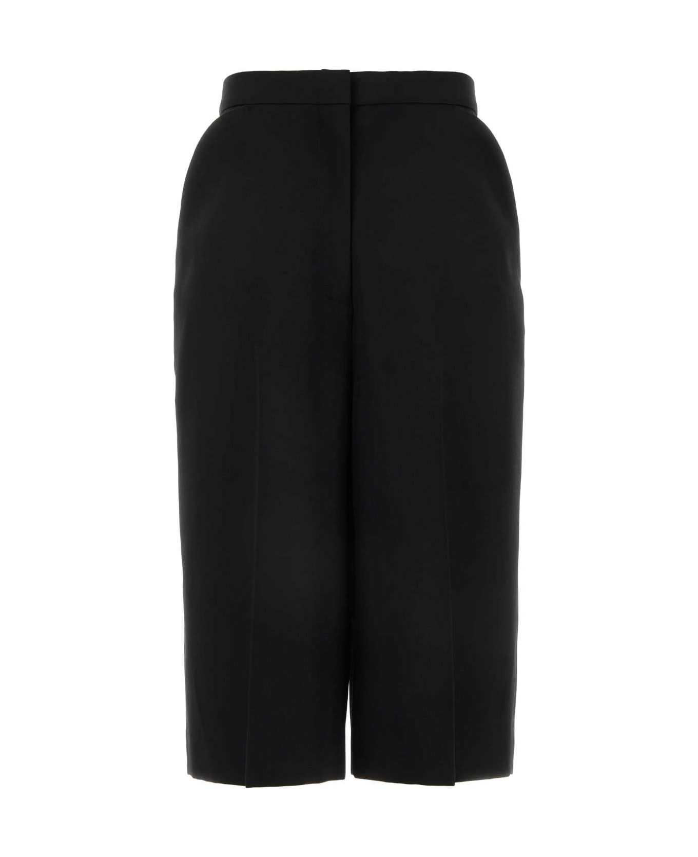 Givenchy Black Wool Bermuda Shorts - BLACK