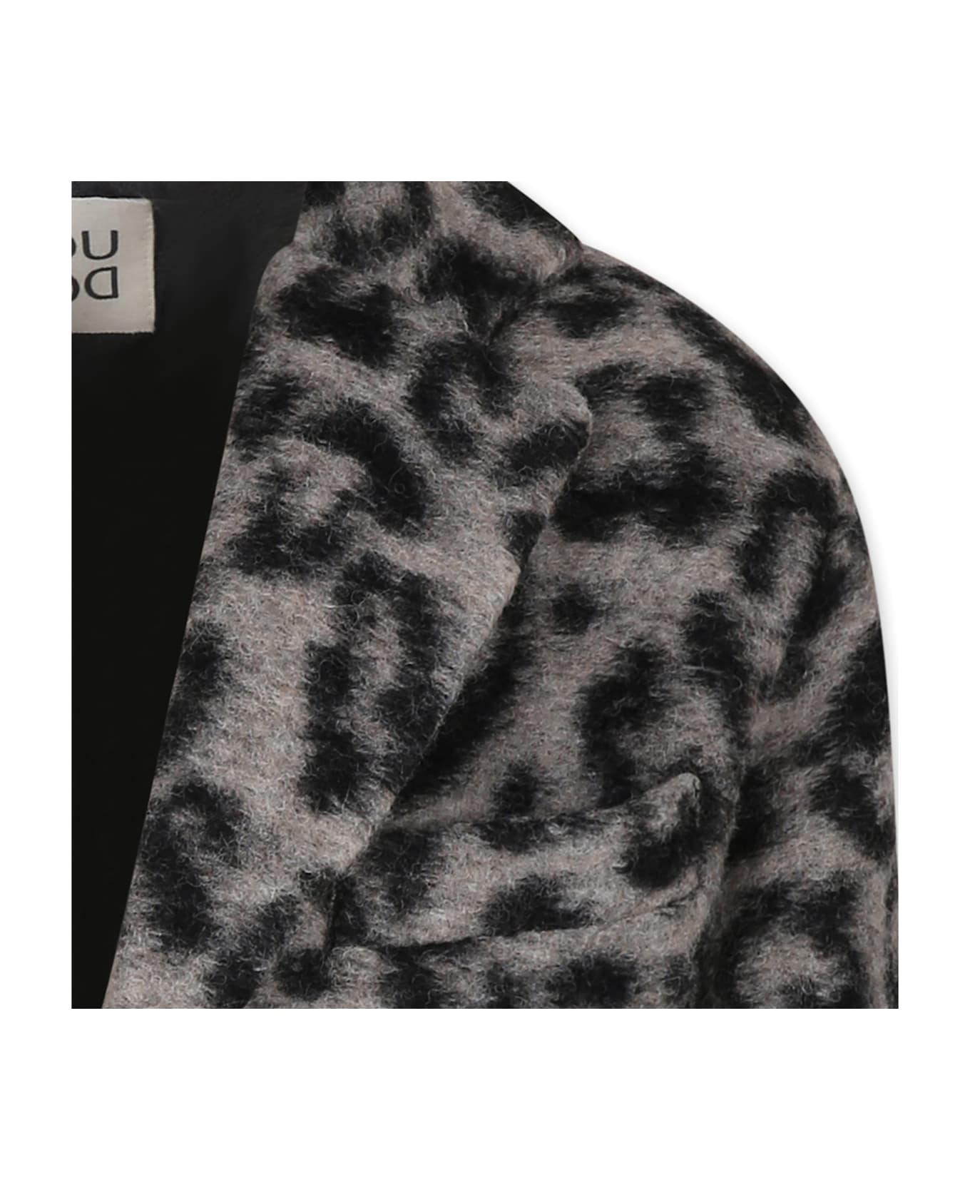 Douuod Grey Coat For Girl - Grey
