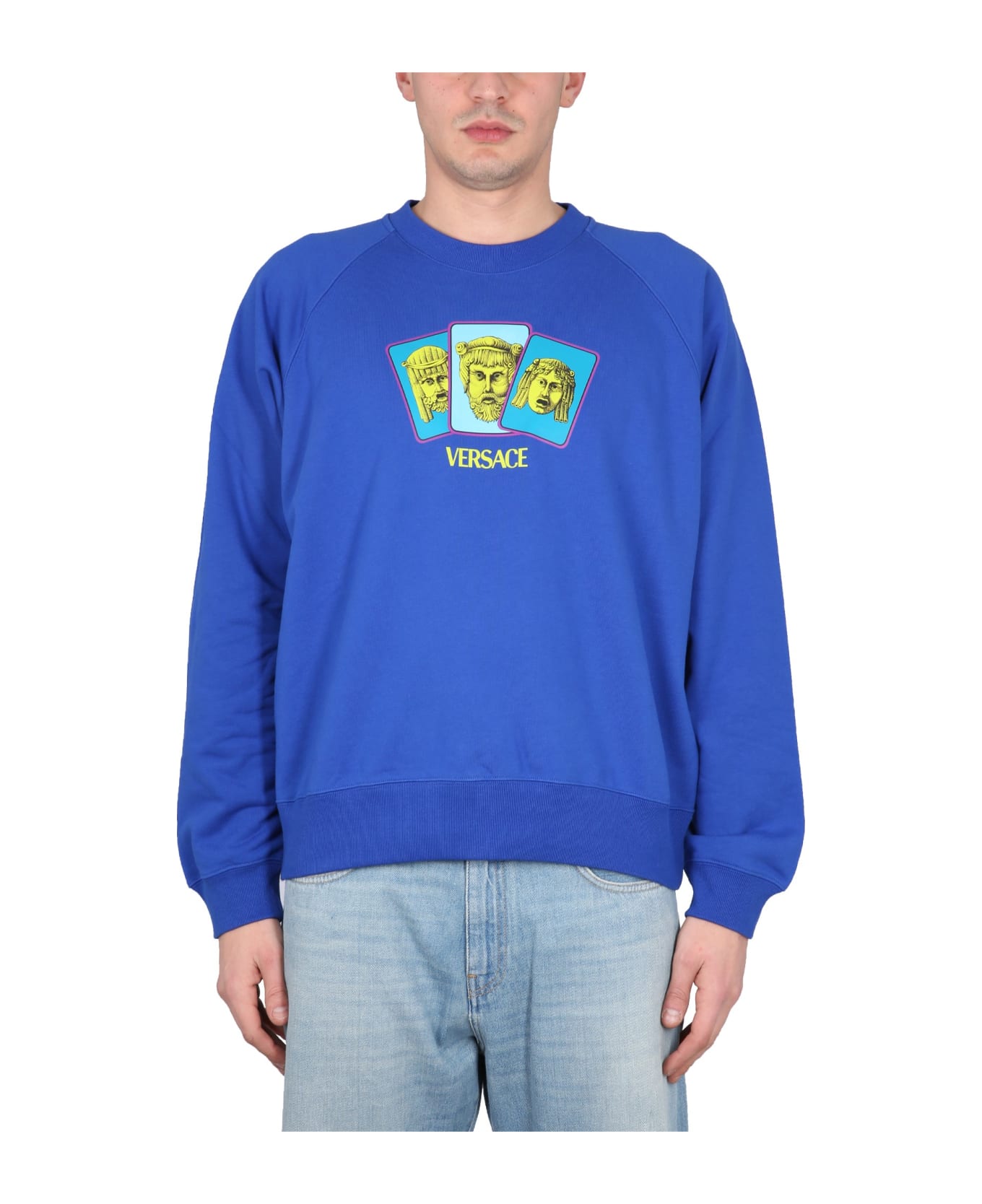 Versace Sweatshirt The Masks - BLU