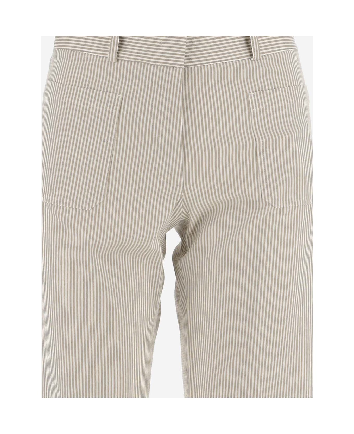 QL2 Stretch Cotton Wide Leg Pants - SAND ボトムス