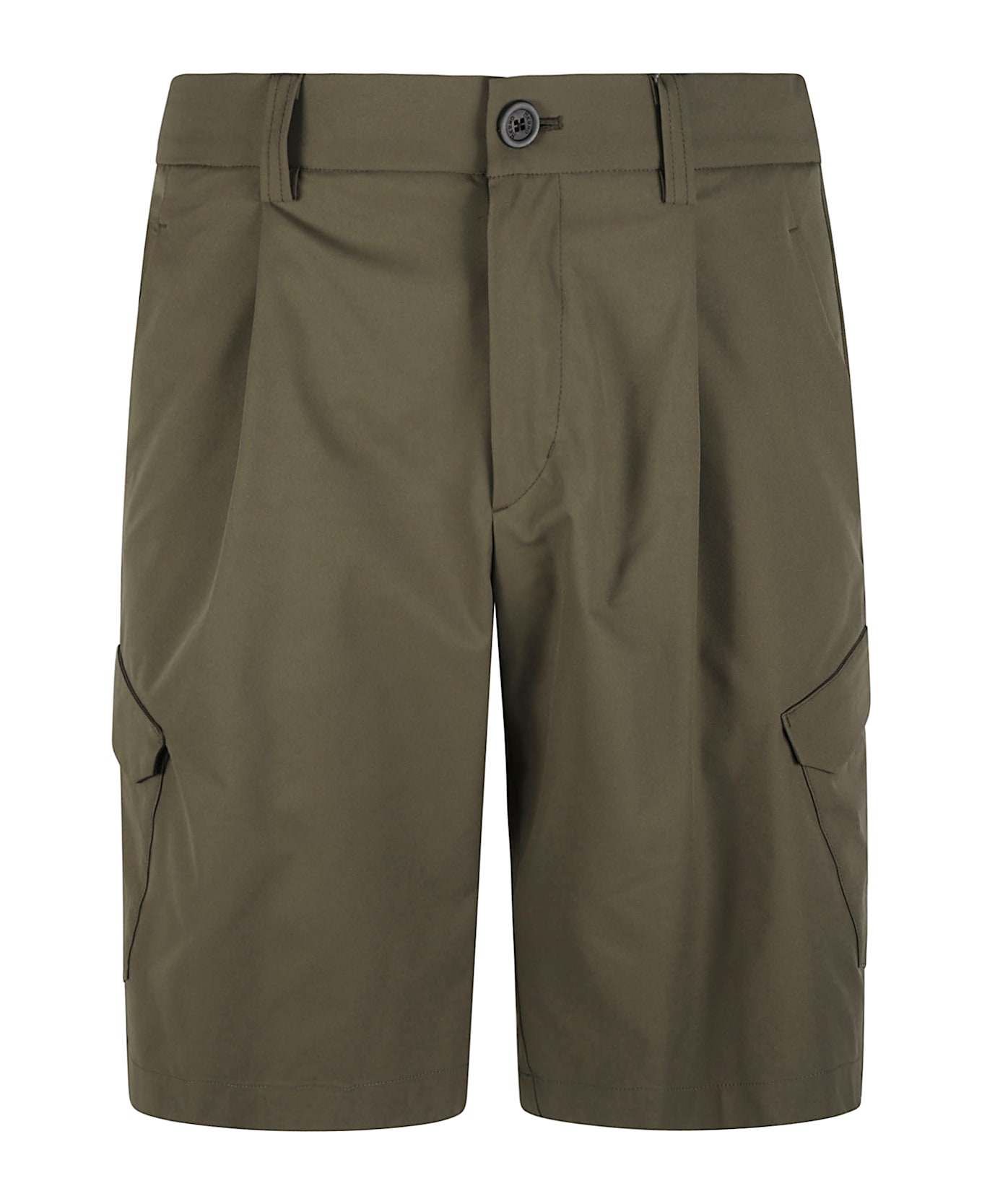 Herno Cargo Buttoned Trousers - Green