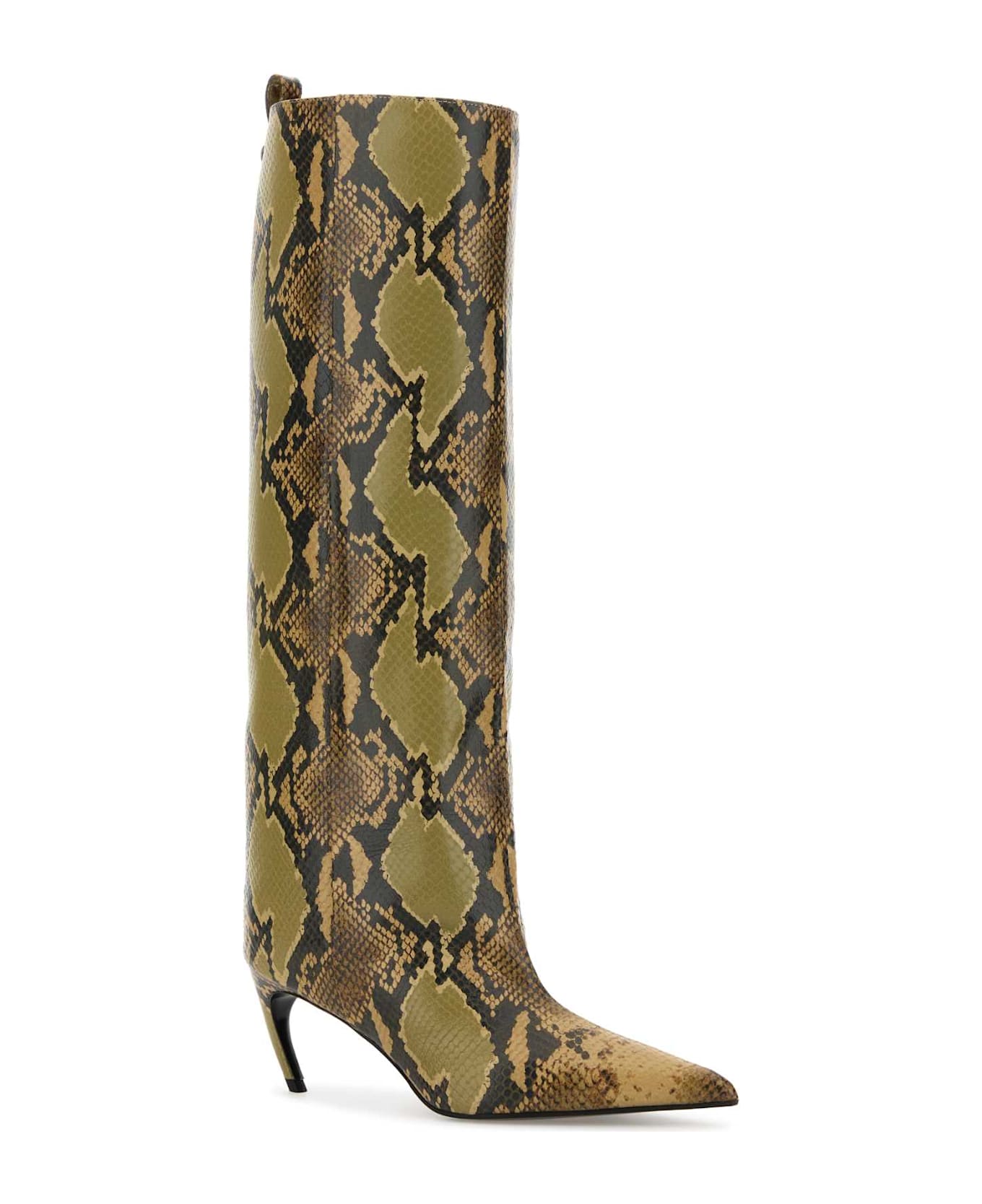 The Attico Printed Leather Lea Boots - BLACKSAHARA