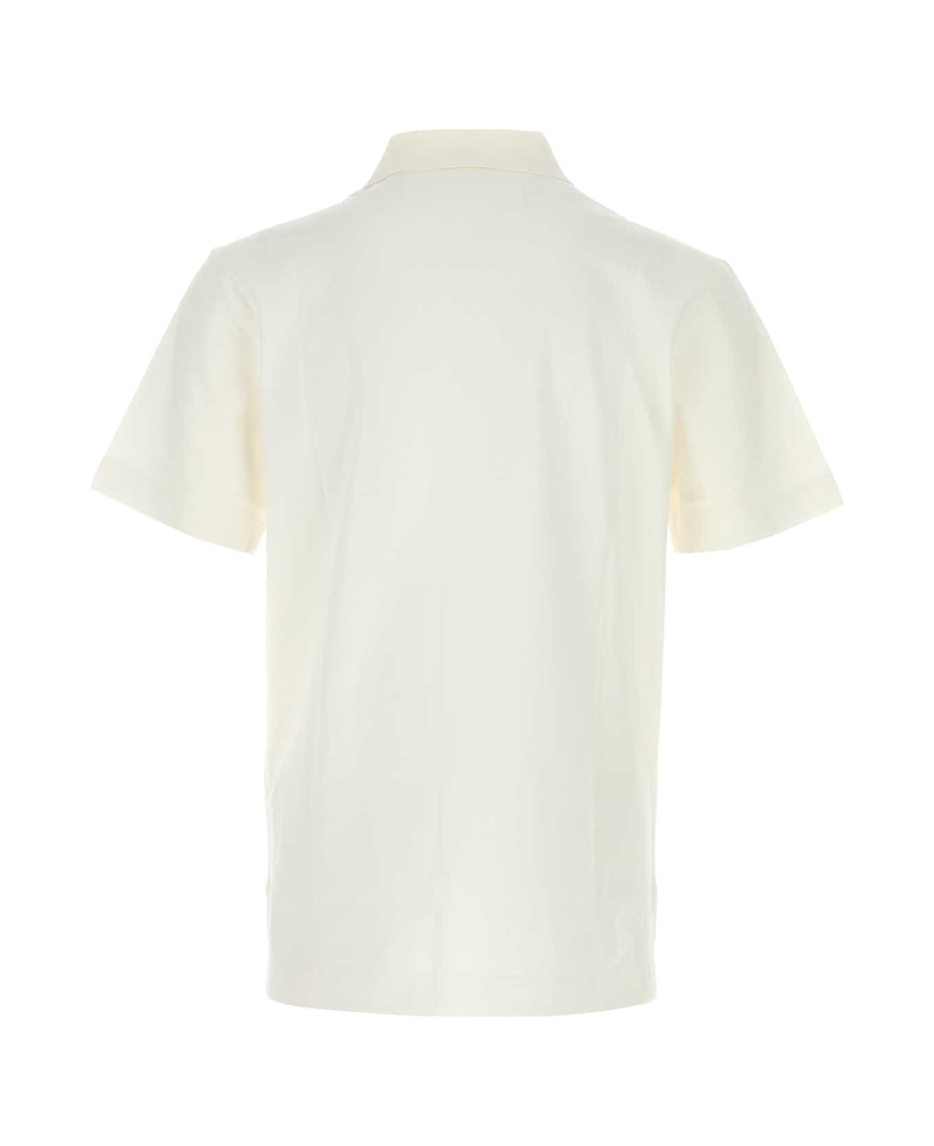 Givenchy Logo Embroidery Polo Shirt - White