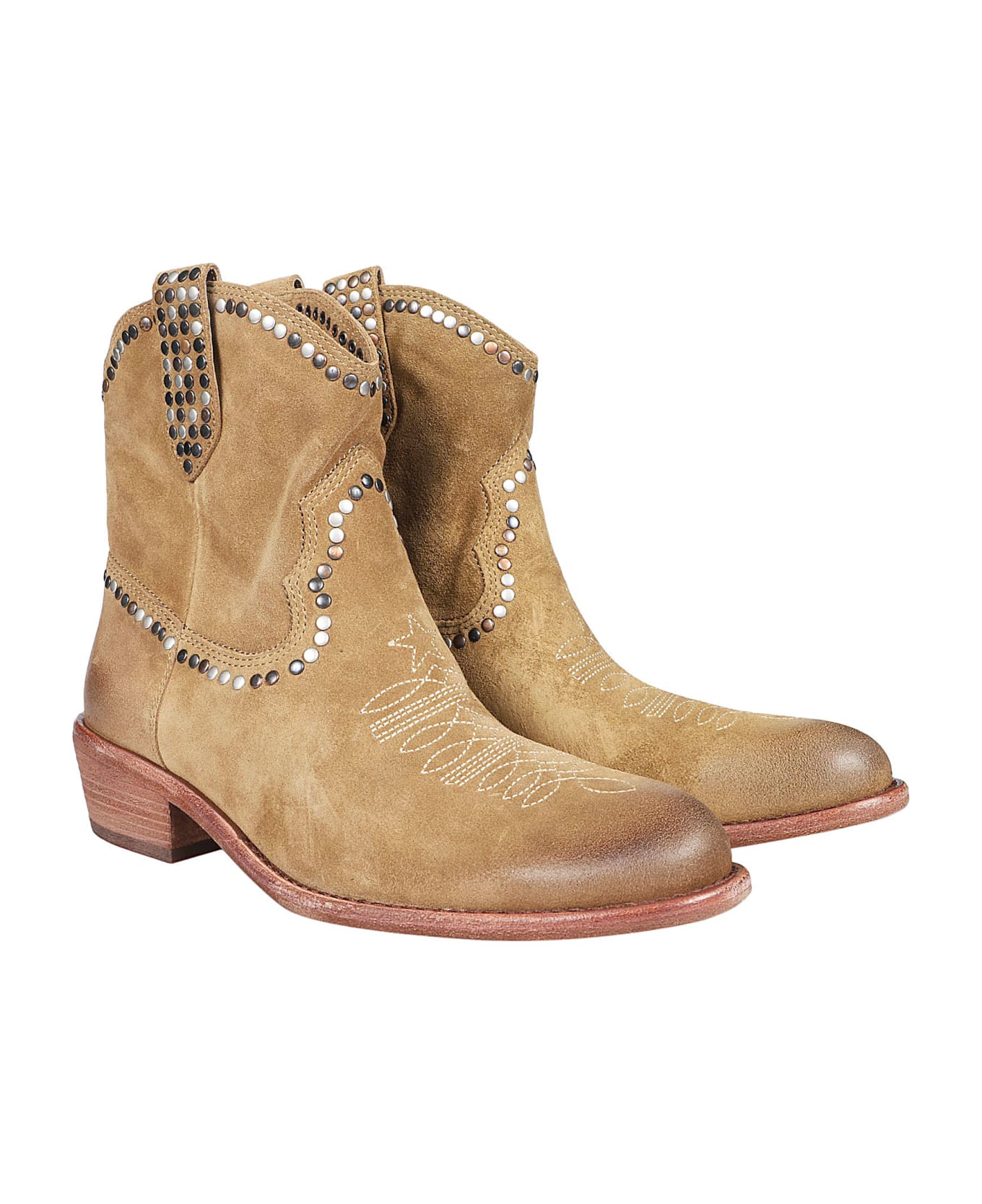 Ash Gipsy Texan Ankle Boots - Antilope ブーツ