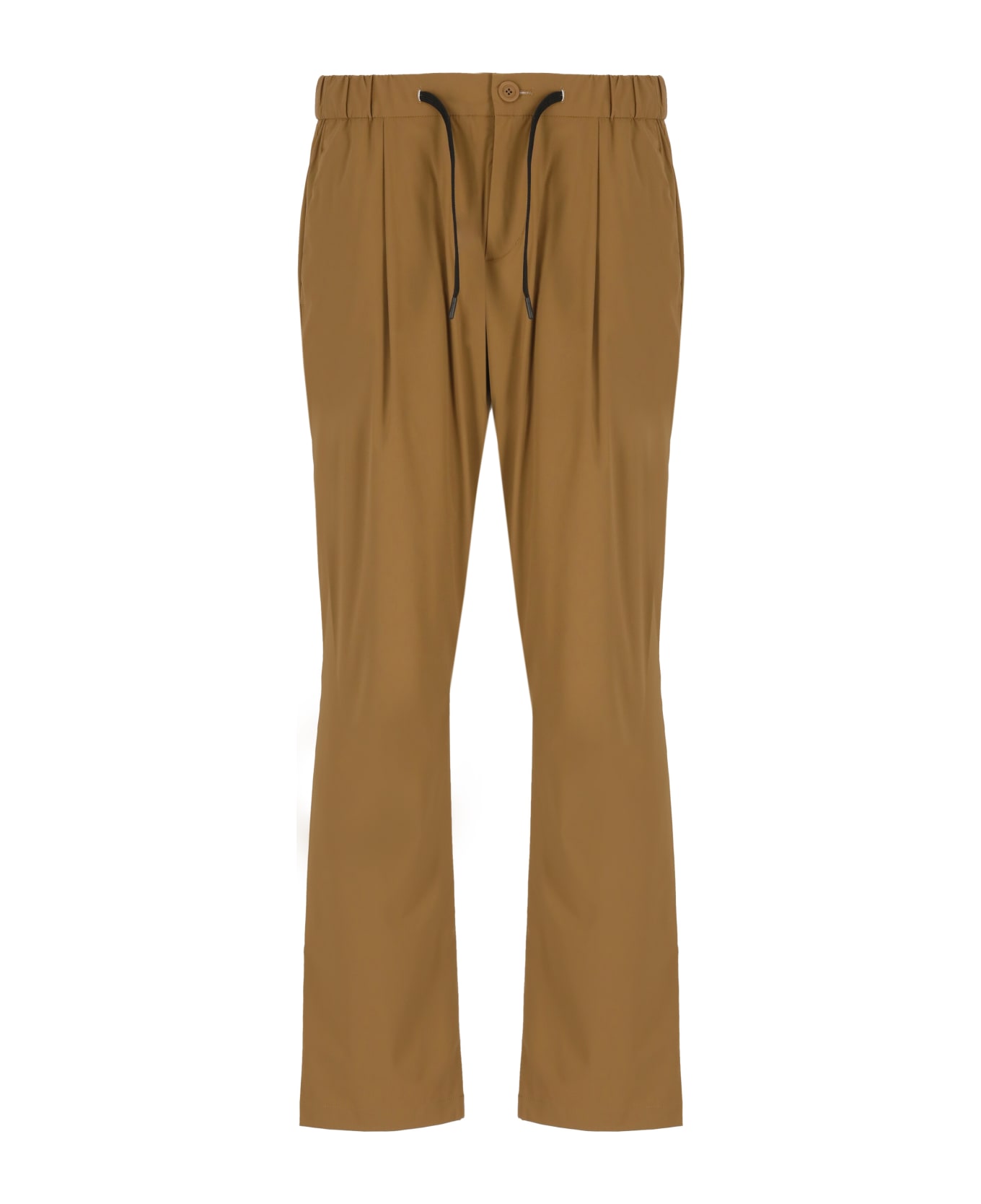 Herno Drawstring Straight-leg Trousers - Brown