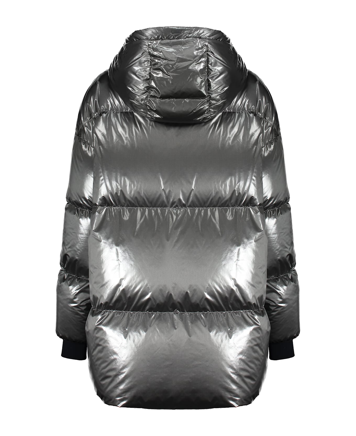 Herno Laminar Shiny Fabric Down Jacket - grey