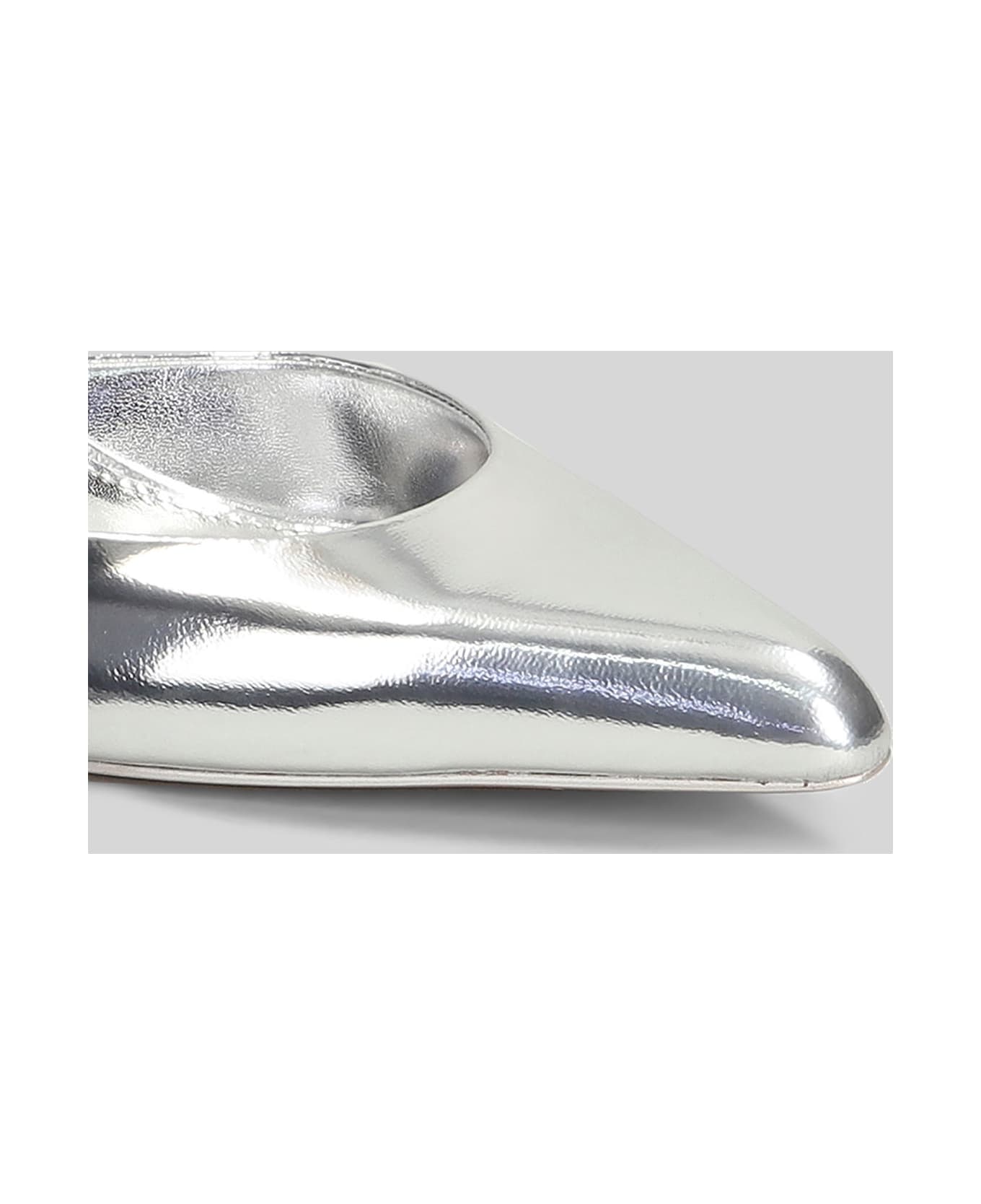Simkhai Vixen Pumps In Silver Leather - silver ハイヒール