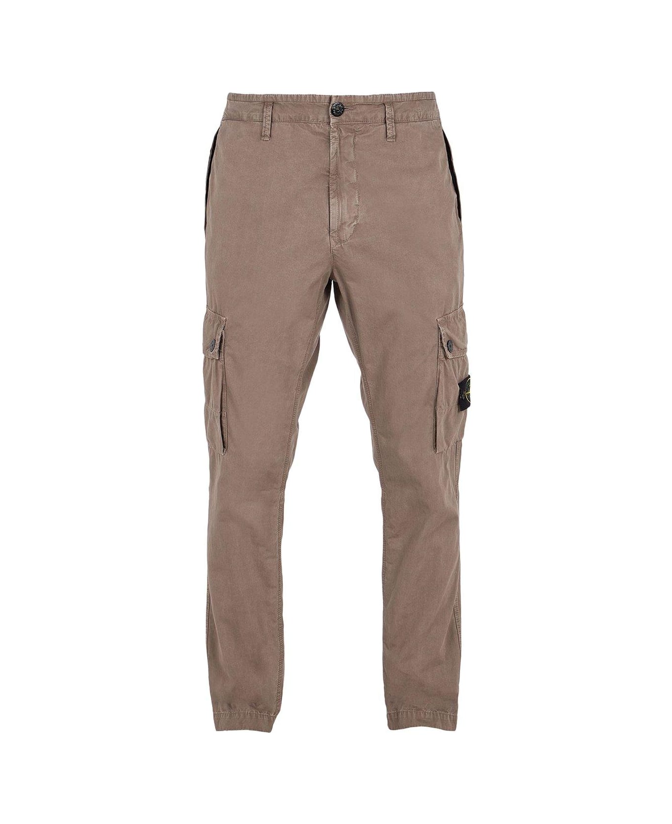 Stone Island Slim-fit Cargo Trousers - Grey