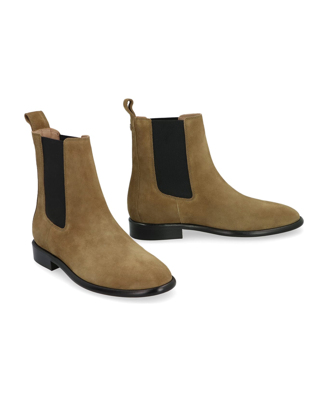 Isabel Marant Galna Suede Chelsea Boots - taupe