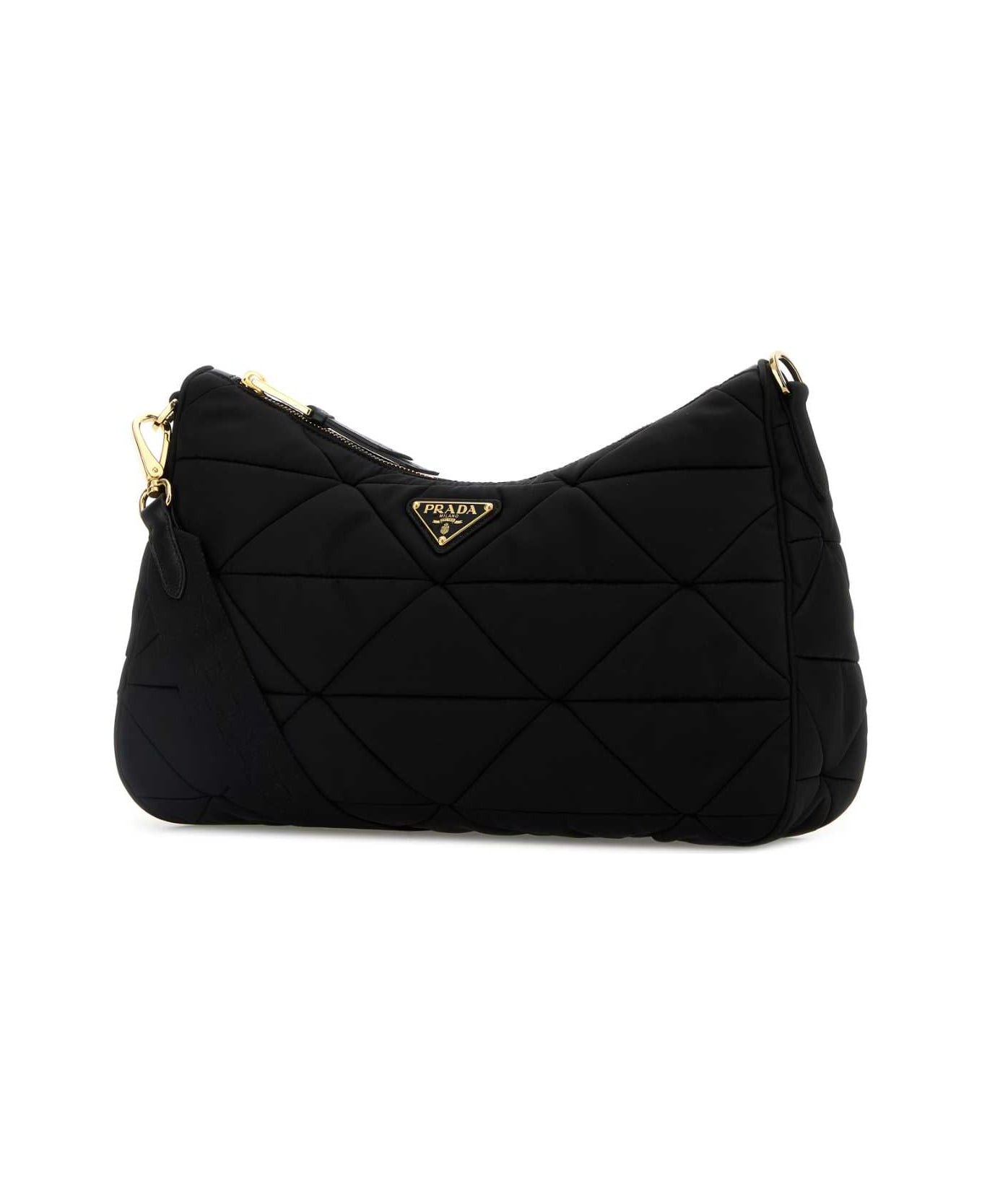 Prada Black Fabric Large Aimã©e Shoulder Bag - NERO 1