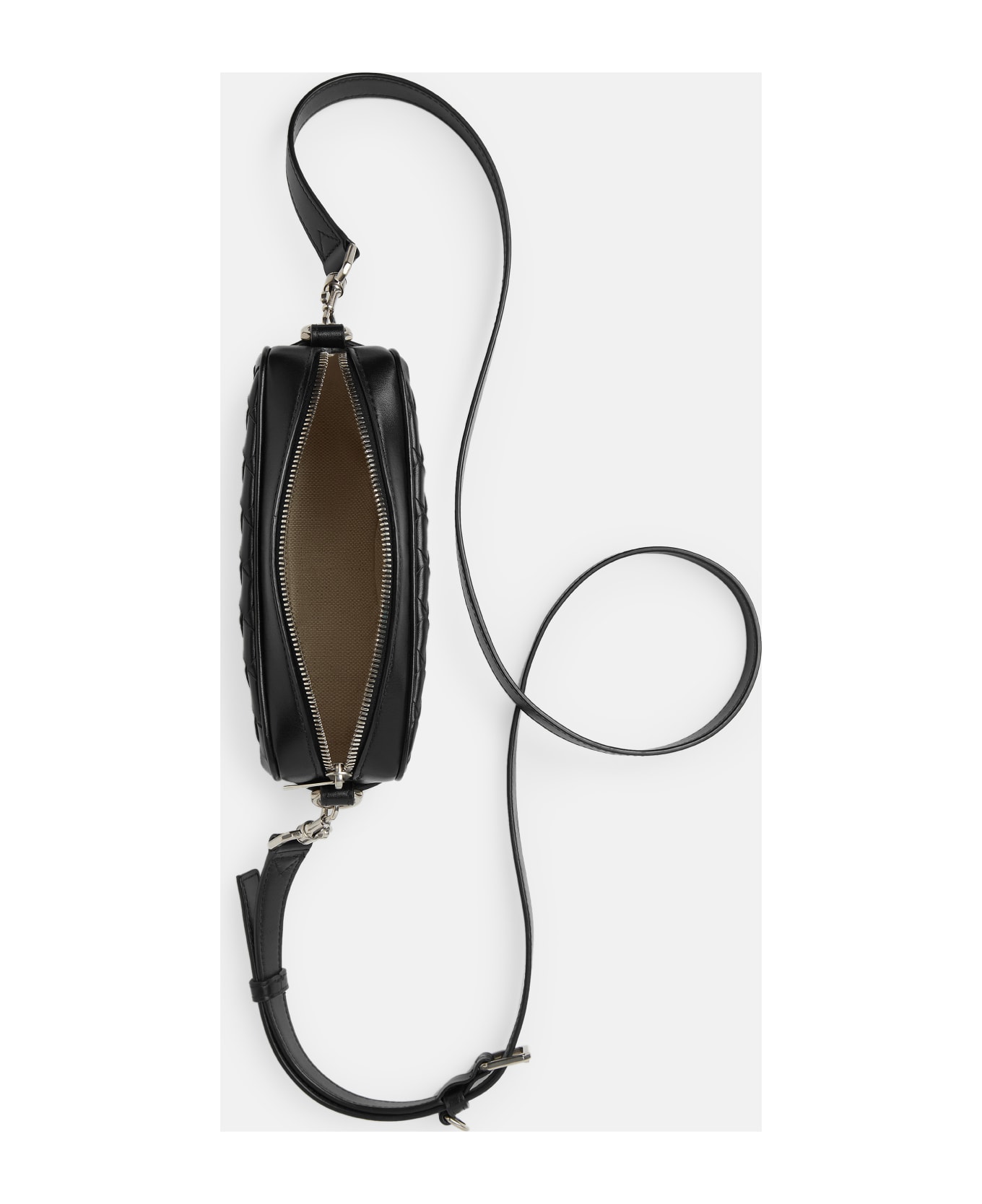 Bottega Veneta Mini Braided Camera Bag - Black