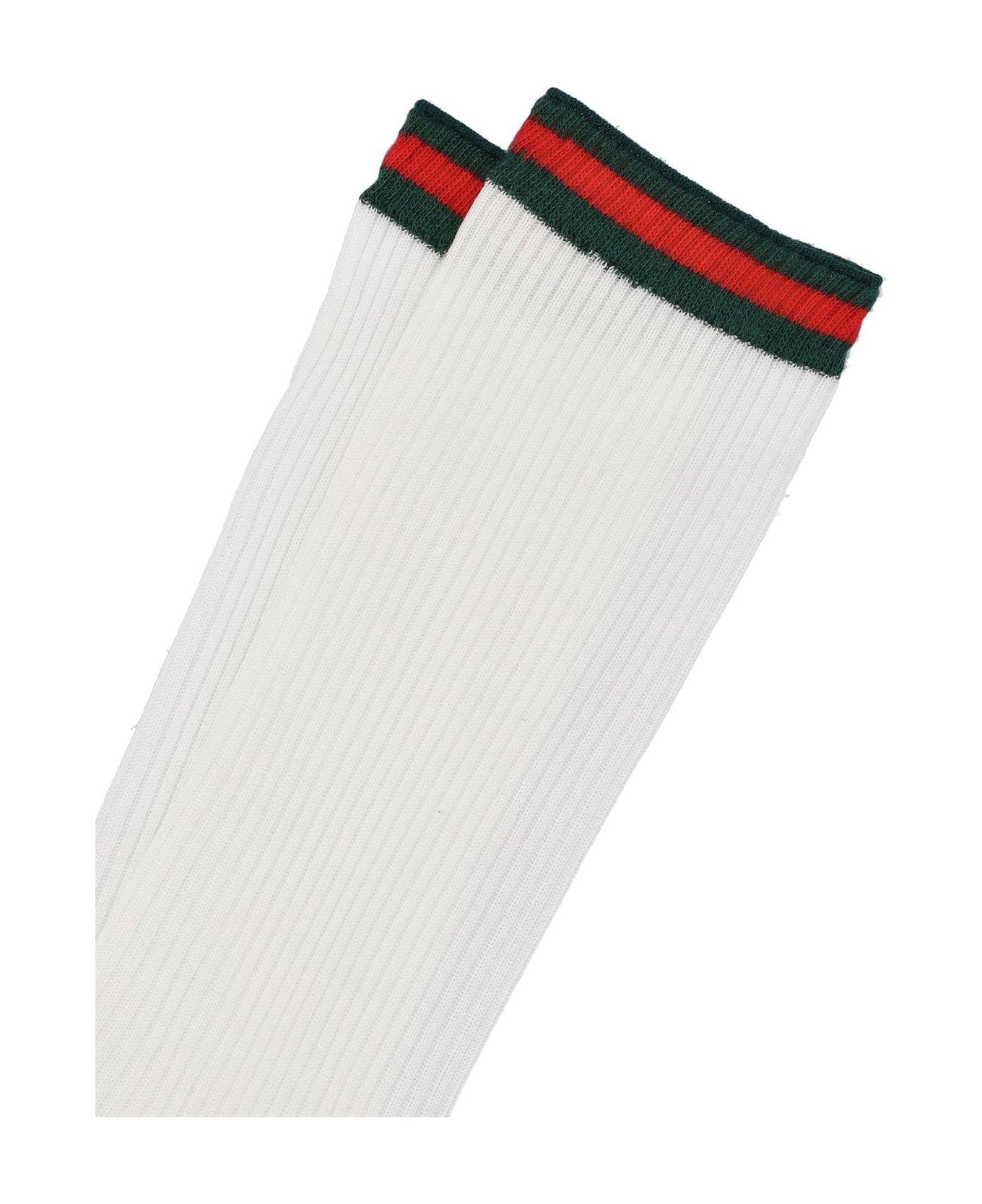 Gucci Web Tape Socks - White