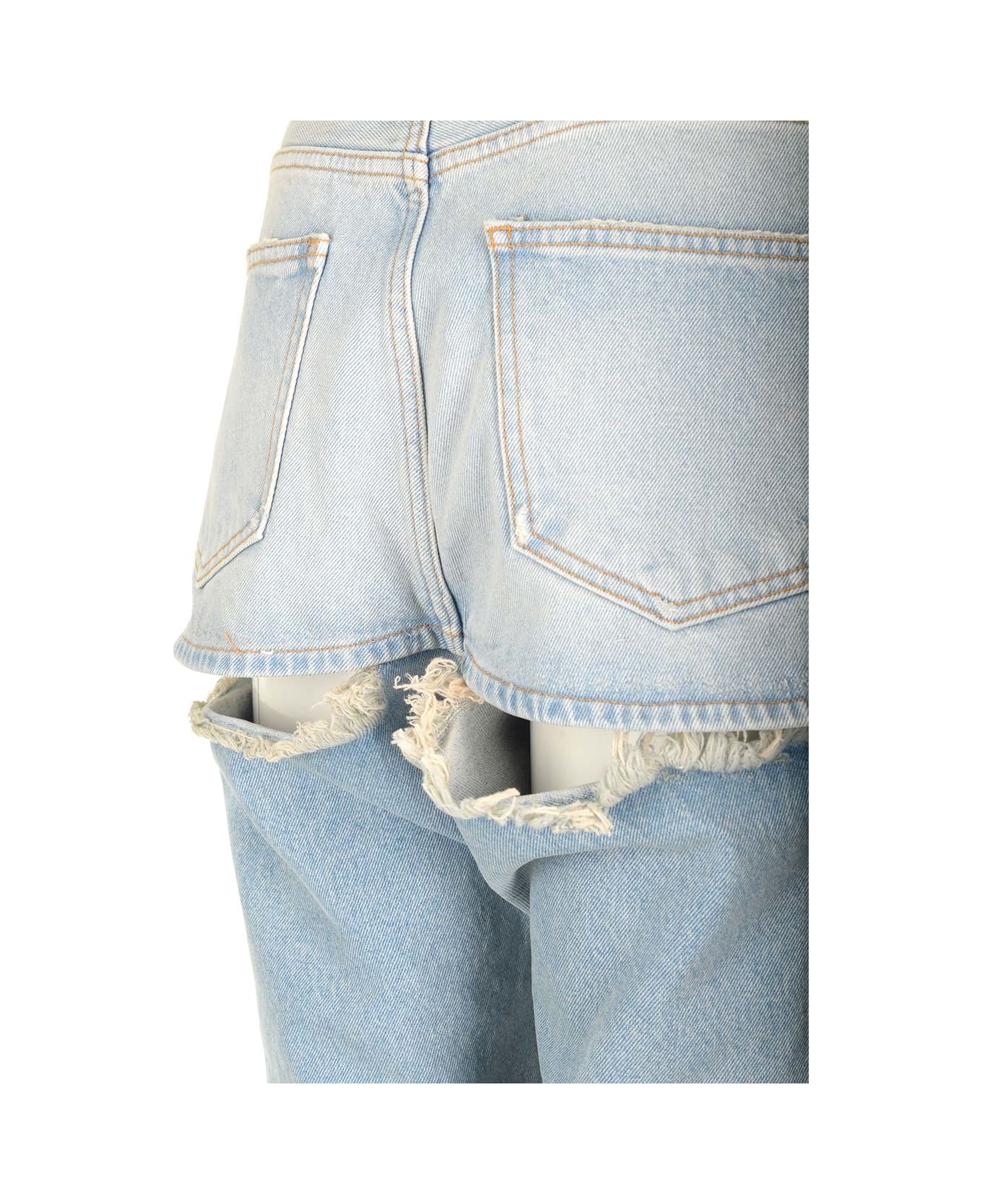 DARKPARK 'naomi' Ripped Jeans - Clear Blue