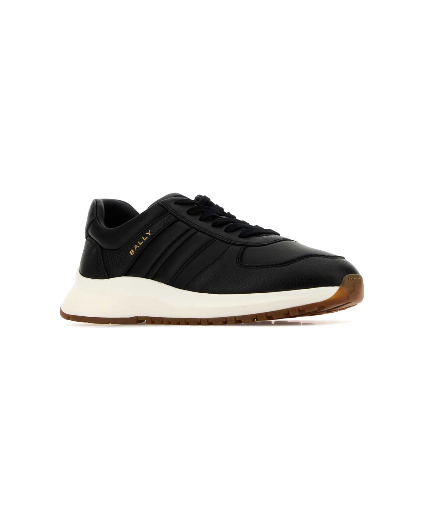 Bally Black Leather Darsyl Sneakers - Black
