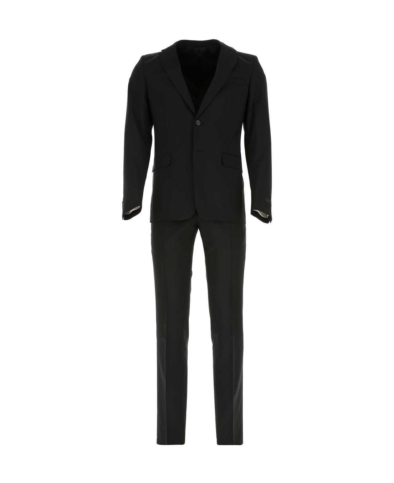 Prada Black Wool Blend Suit - NERO