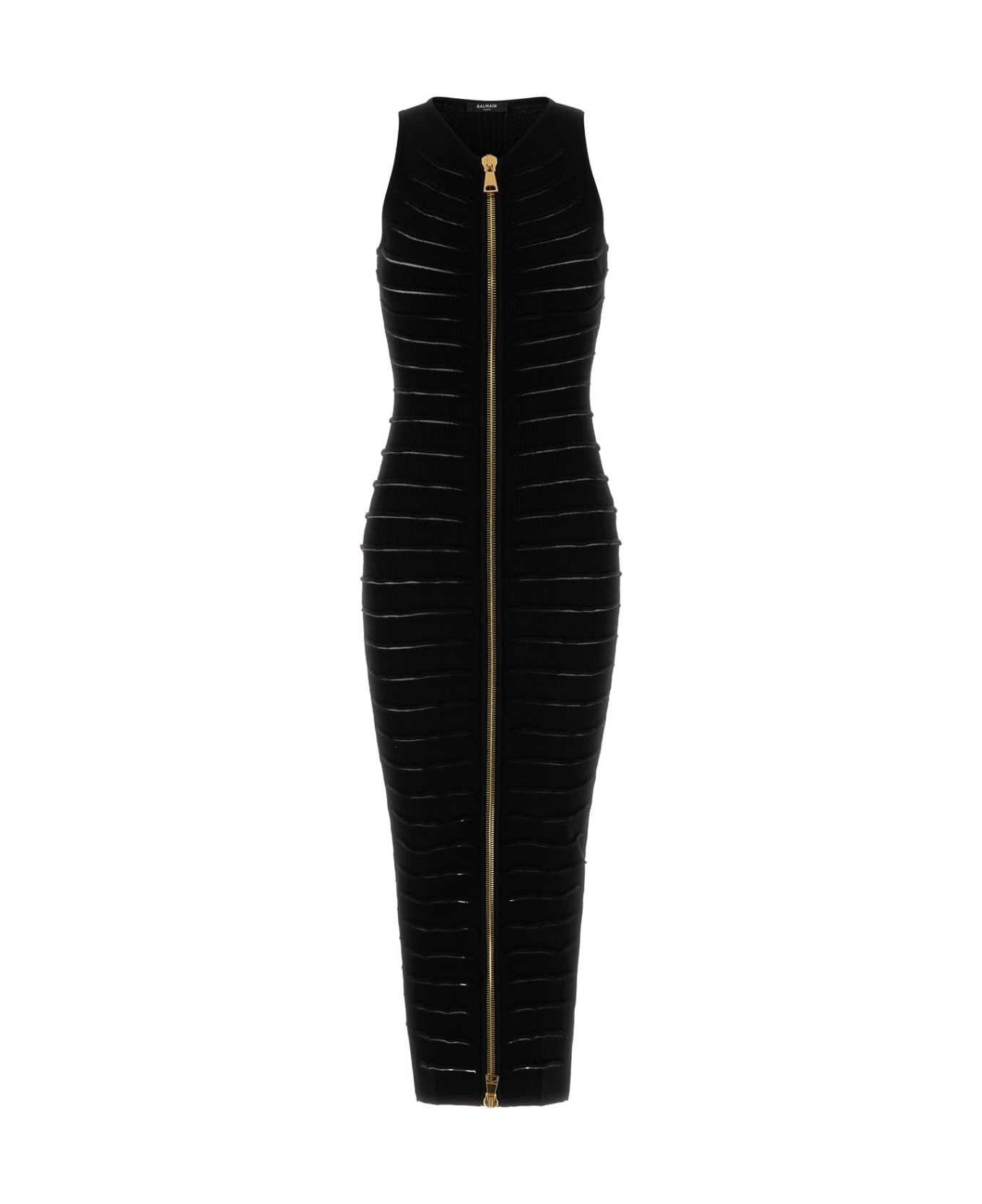 Balmain Black Knit Dress - NOIR
