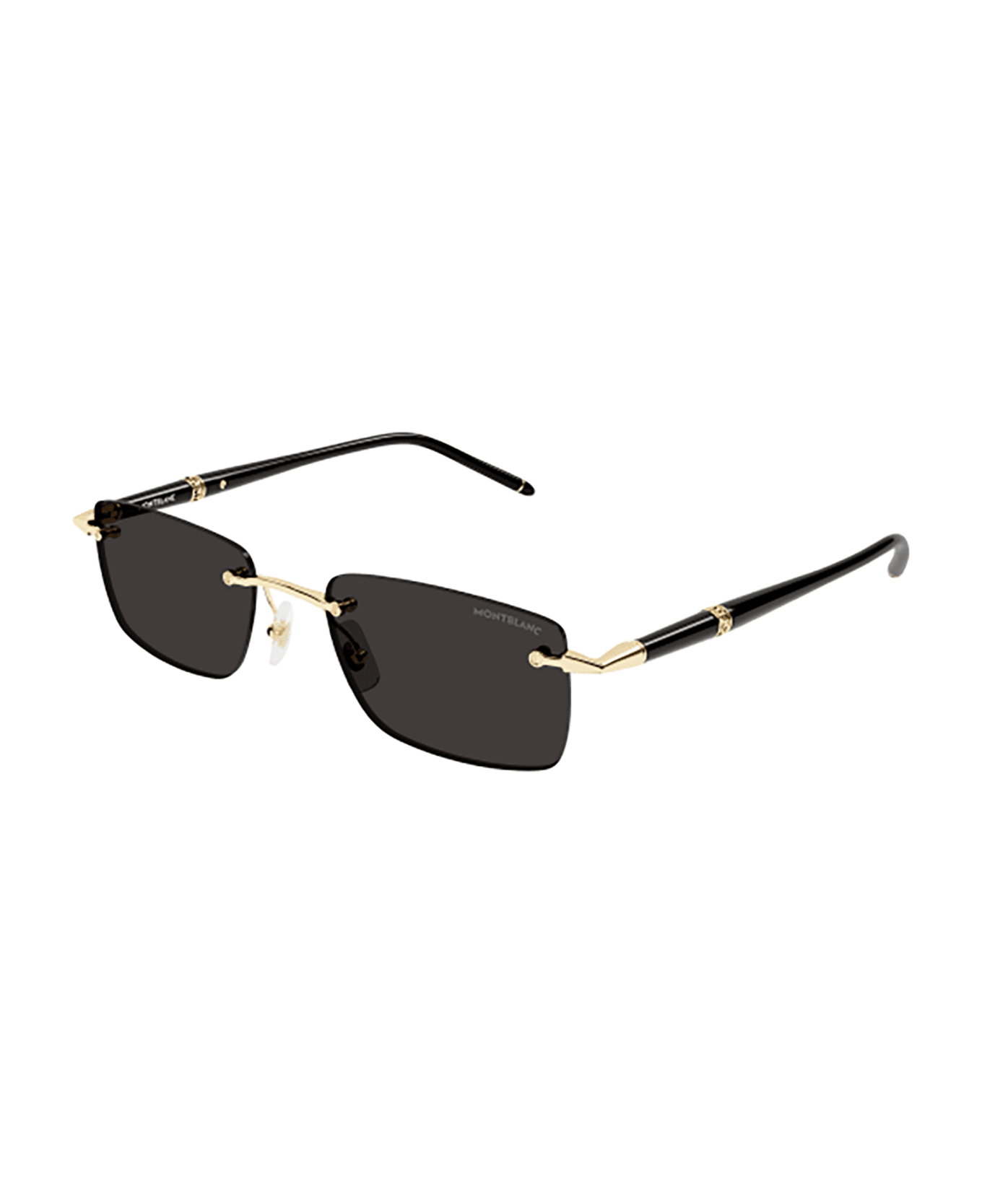 Montblanc MB0344S Sunglasses - Gold Black Grey サングラス
