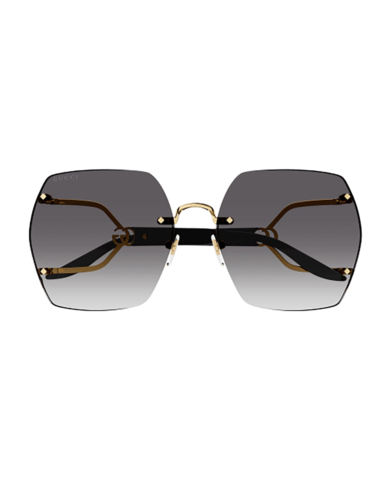 Gucci Eyewear GG1562S Sunglasses - Gold Black Grey サングラス