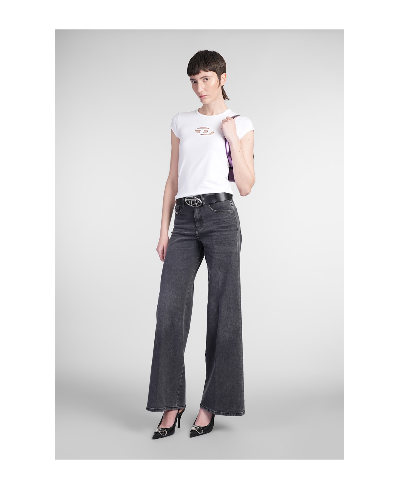 Diesel 1978 D Akemi Jeans In Black Denim - black